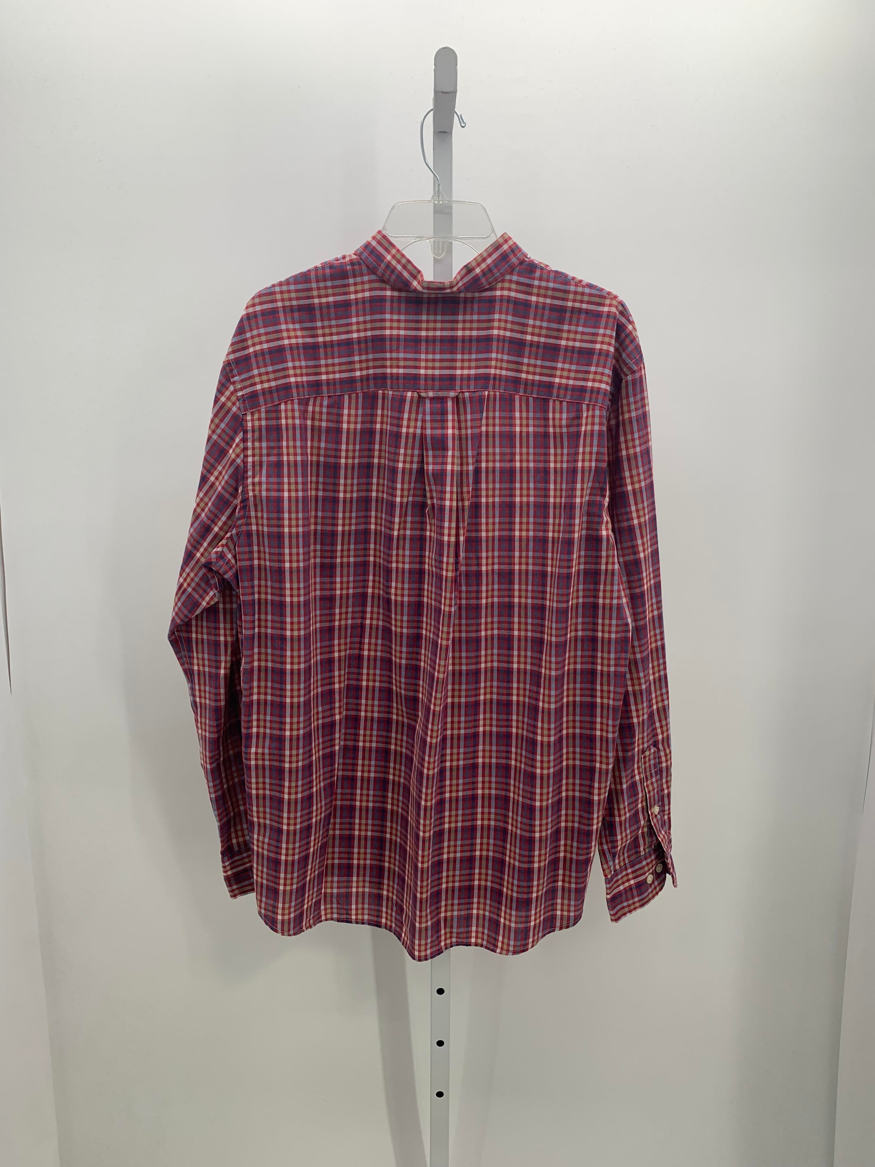 RED PLAID BUTTON DOWN