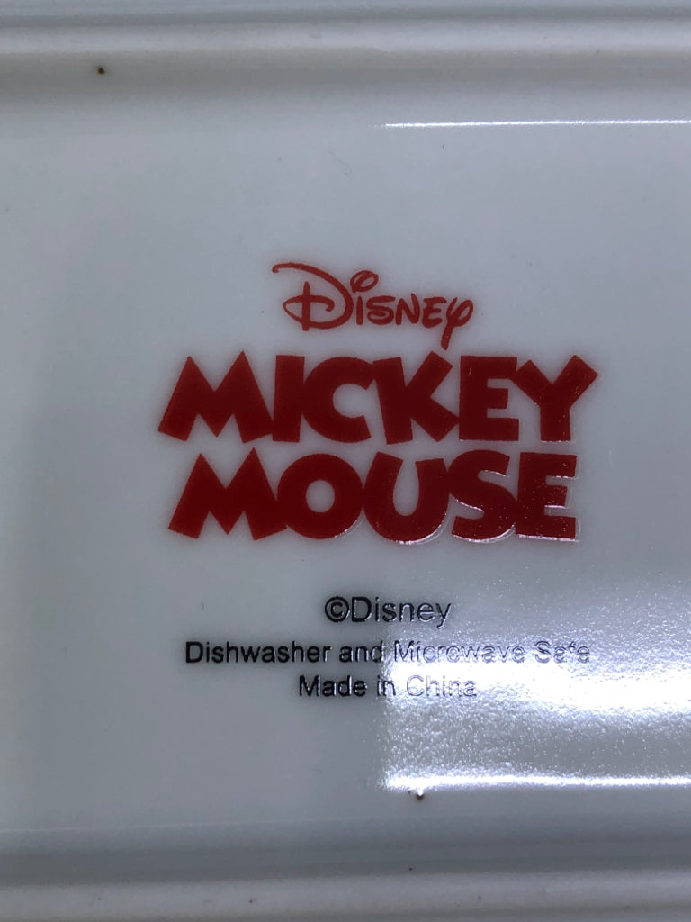 RECTANGLE CHRISTMAS MICKEY SKETCH ART SERVING TRAY.