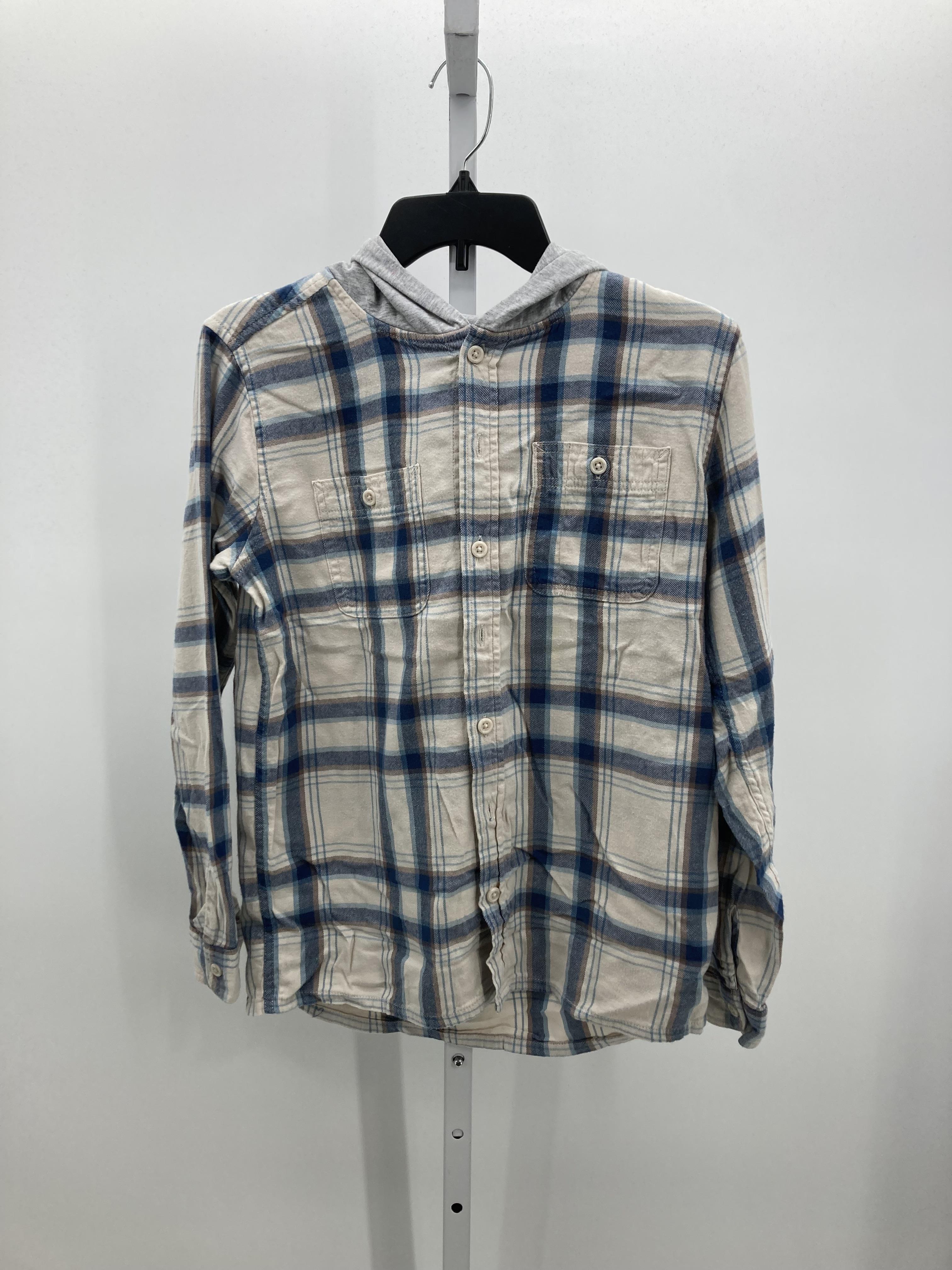 BLUE PLAID HOODED