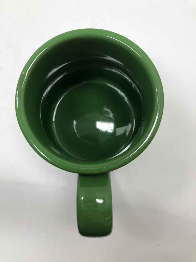 FRIENDSHIP LOYALTY LOVE GREEN MUG.