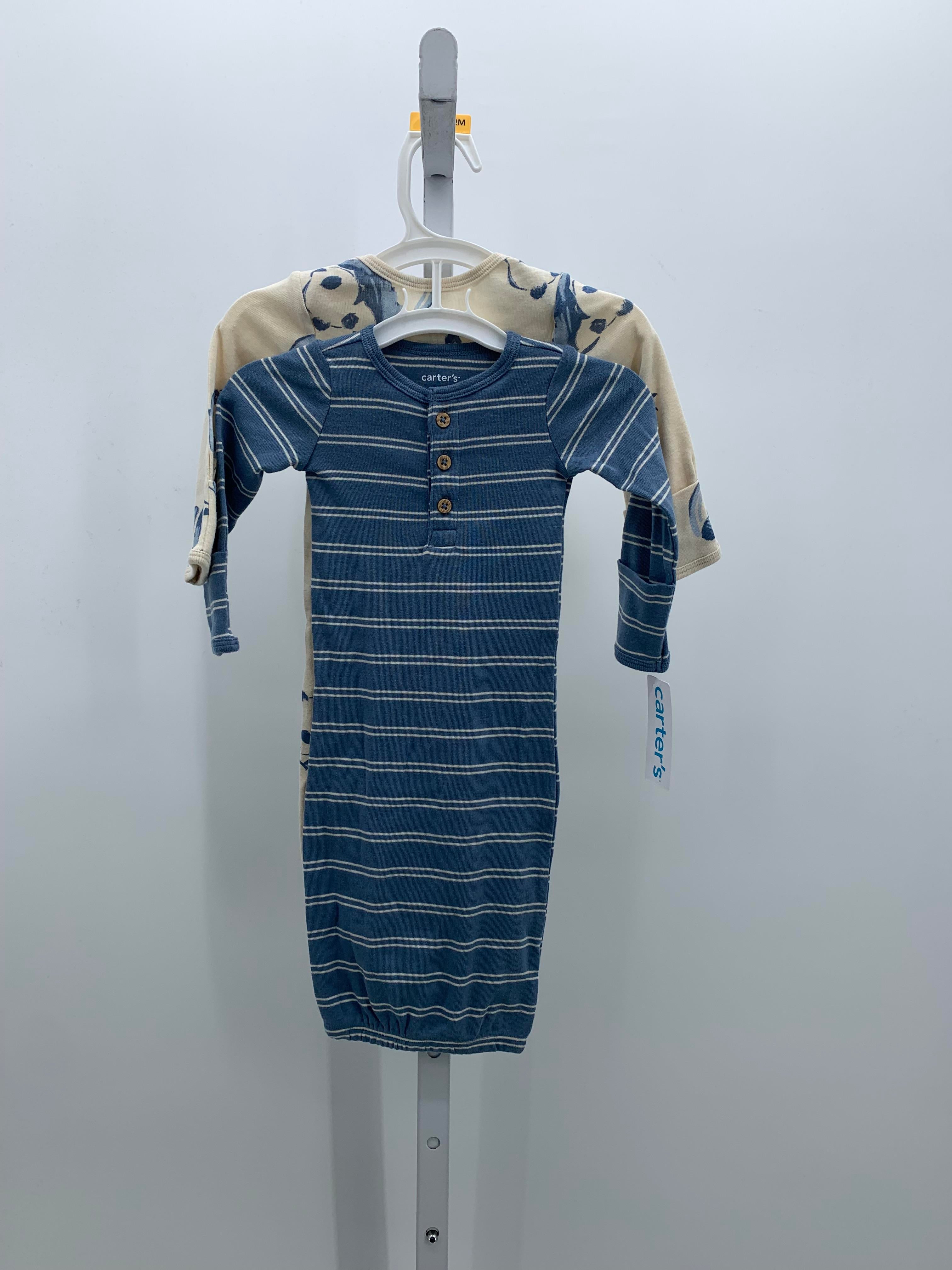 NEW TWO LONG SLV SLEEPER PANDAS AND STRIPES