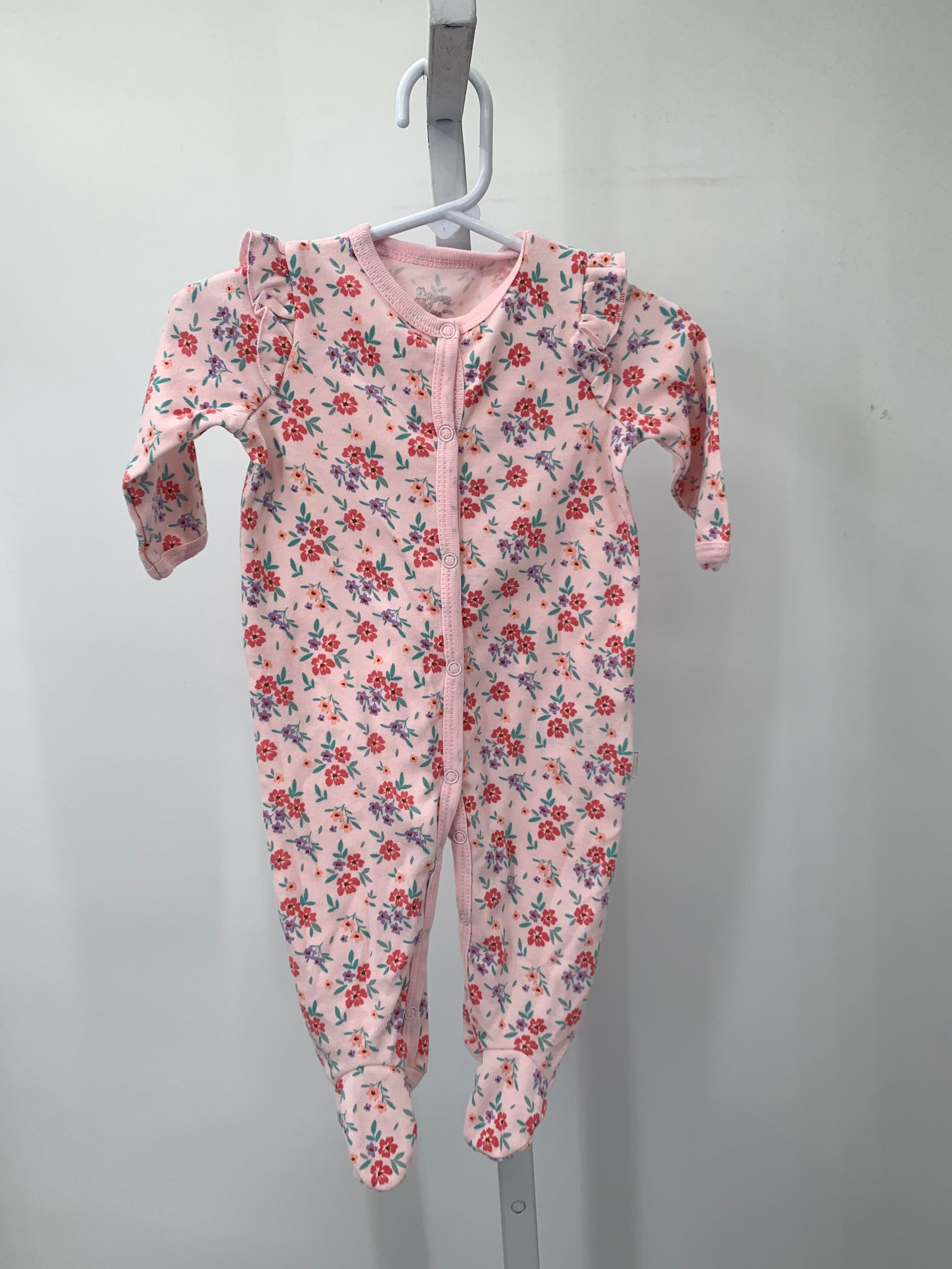 Size 3-6 Months Girls Long Slv. Romper