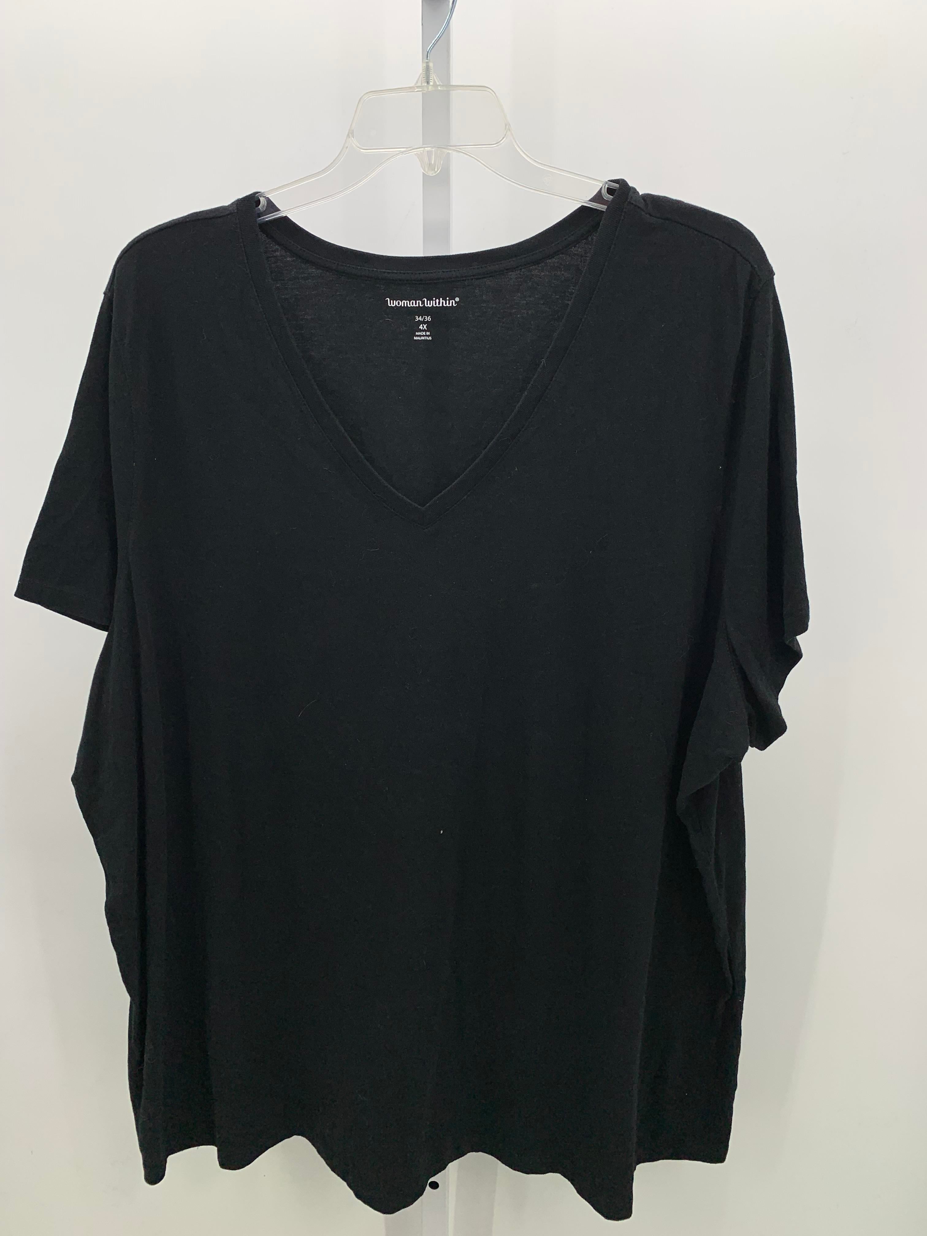 Woman Within Size 4X Womens Short Sleeve Shirt