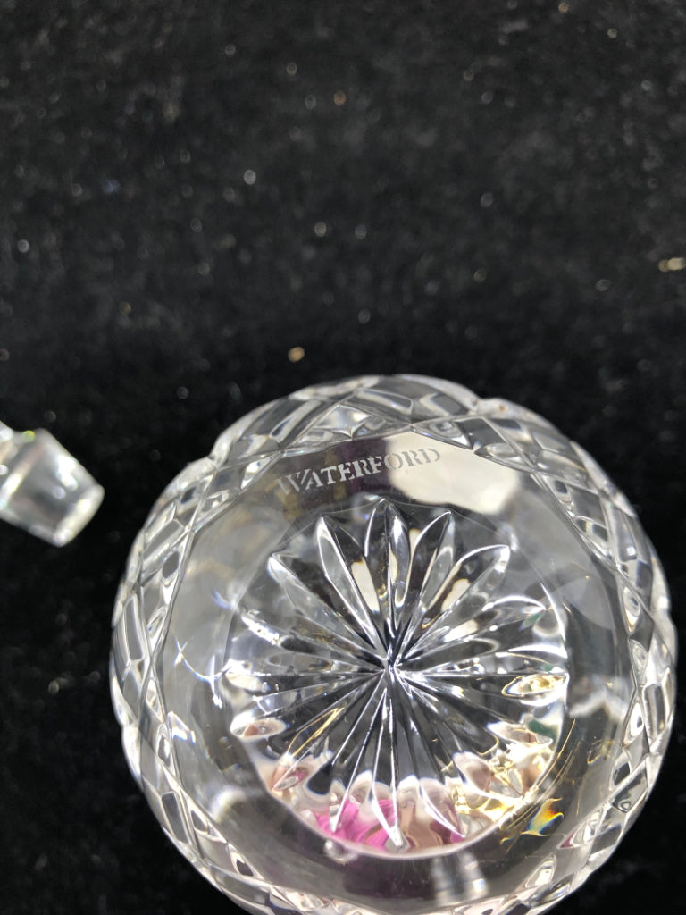NIB WATERFORD CRYSTAL LISMORE PERFUME BOTTLE.