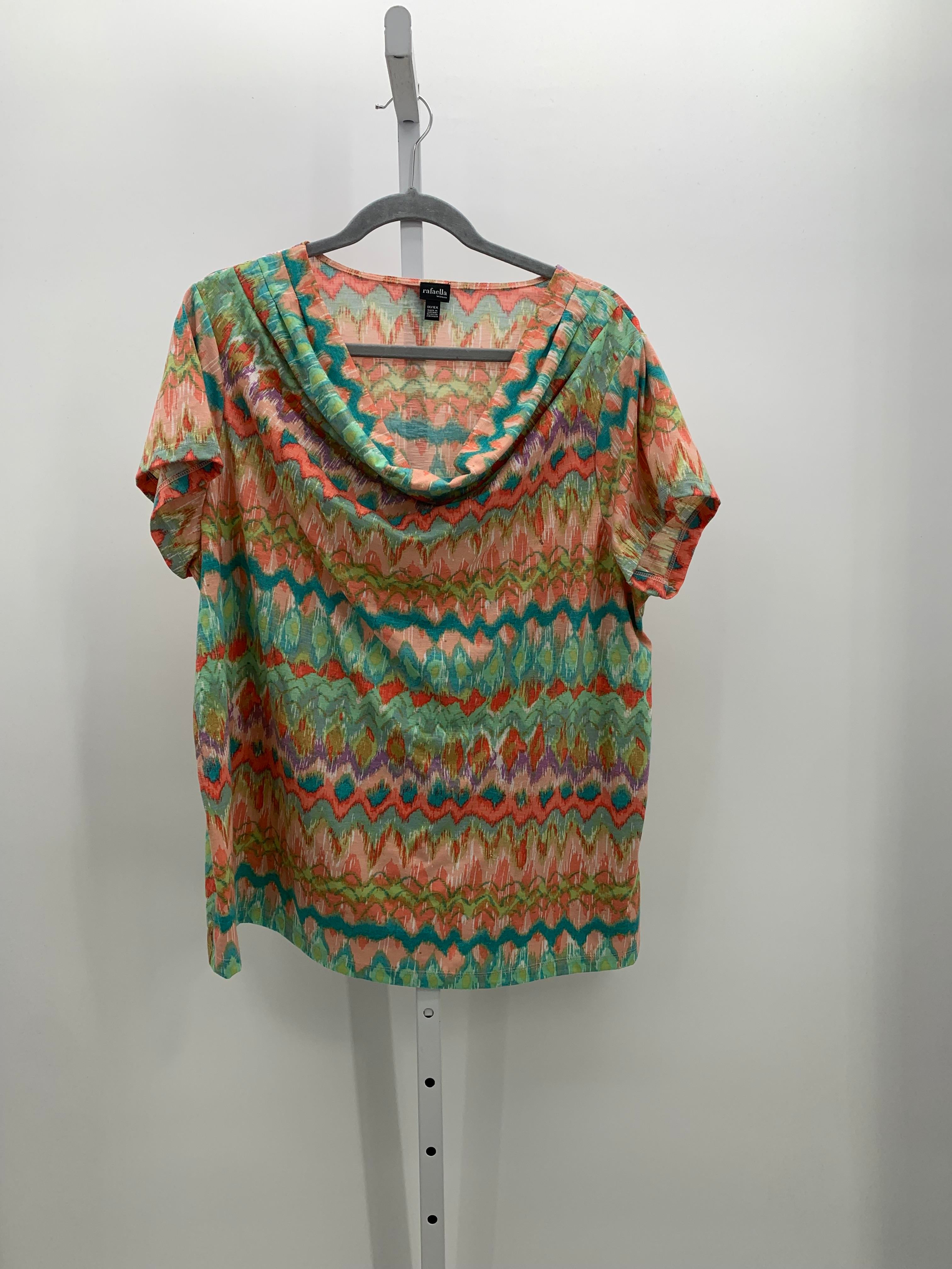 Rafaella Size 1X Womens Short Sleeve Shirt