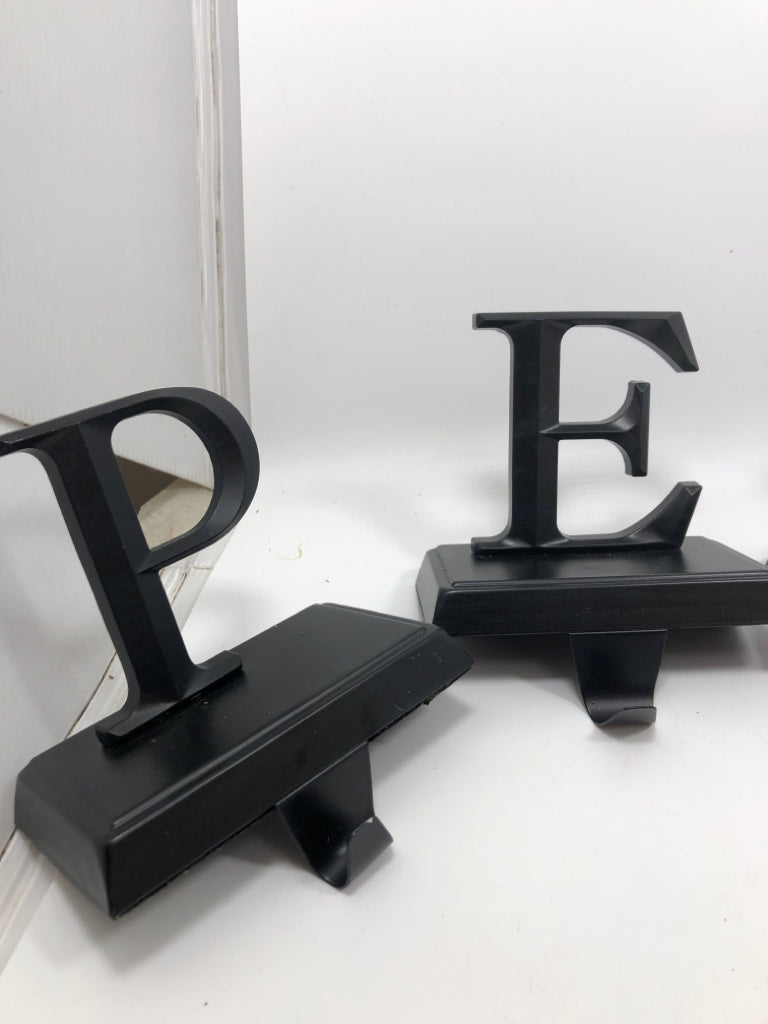 PEACE LETTER STOCKING HOOKS