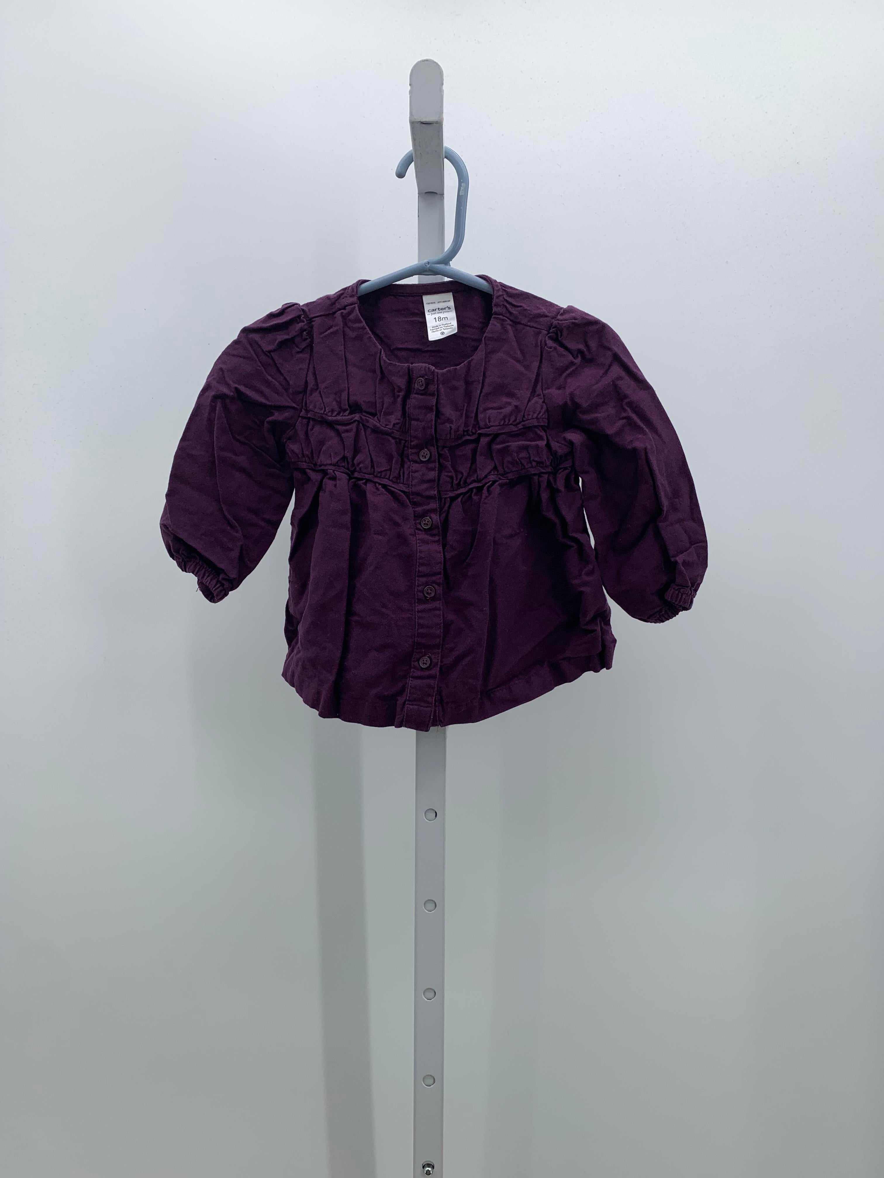 Carters Size 18 Months Girls Long Sleeve Shirt