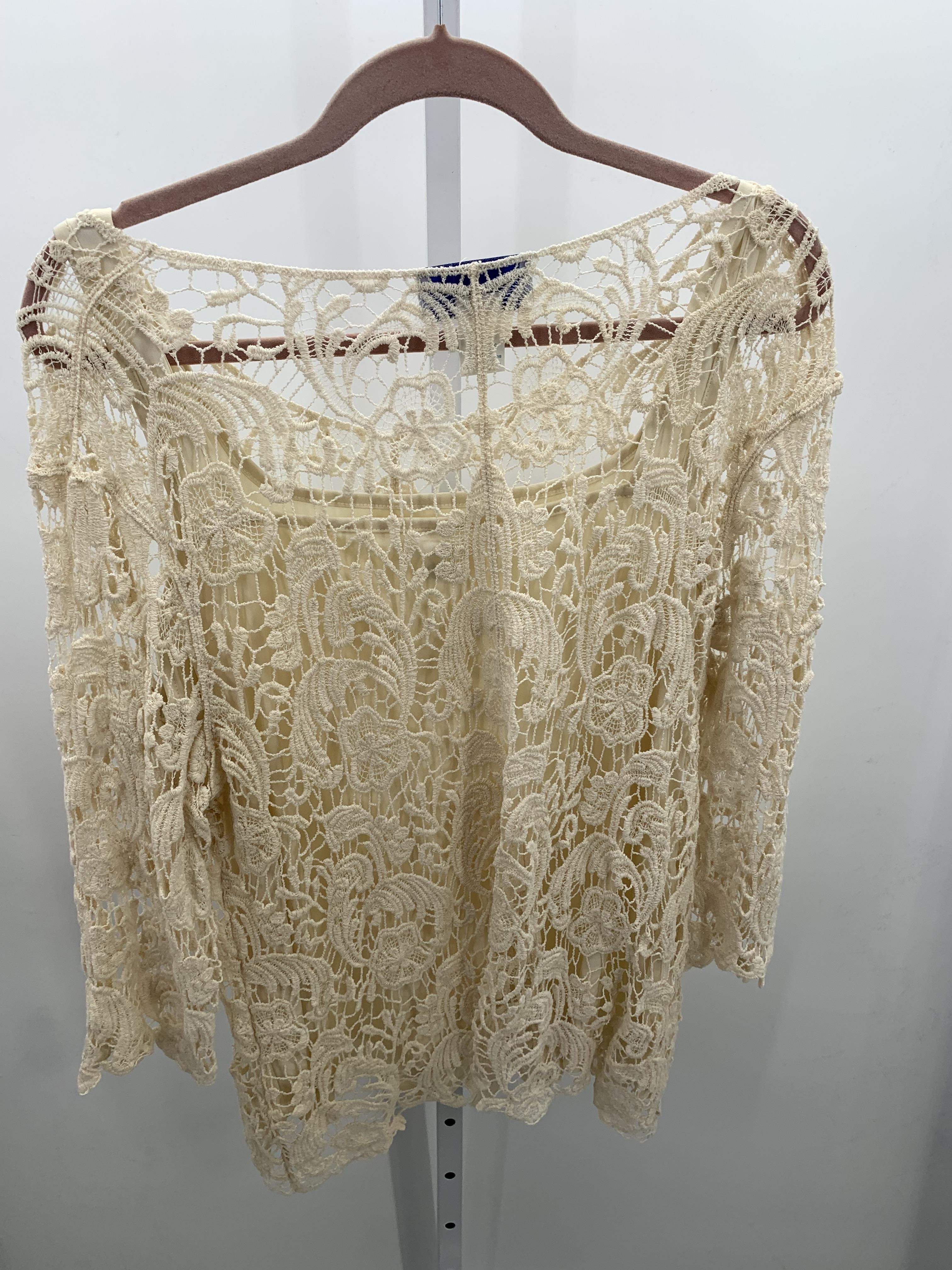 Size 1X Womens 3/4 Sleeve Shirt