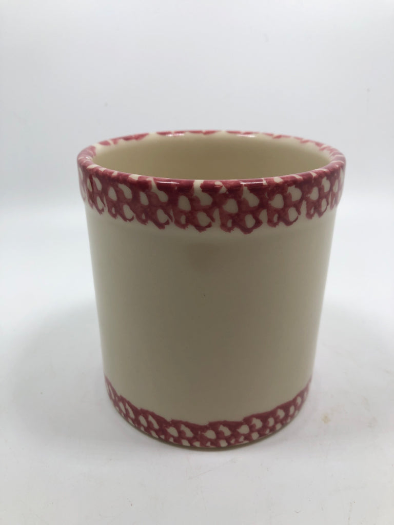 PINK SPONGE TRIM CROCK.