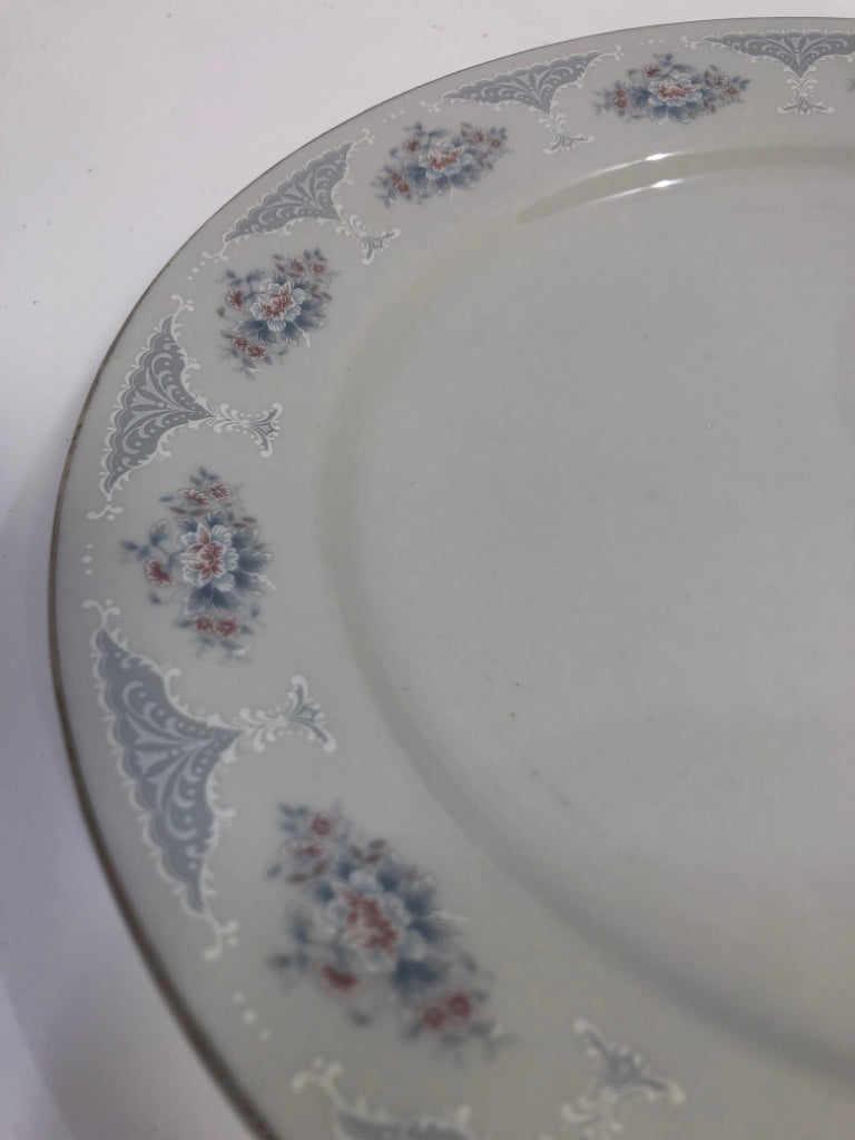 20PC BLUE FLORAL PORCELAIN CHINA SET SERVICE FOR 4.
