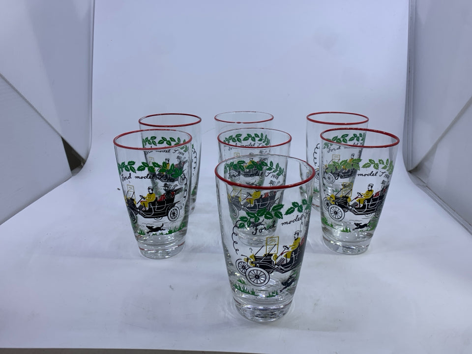 8 VTG FORD MODEL T 1908 GLASSES.