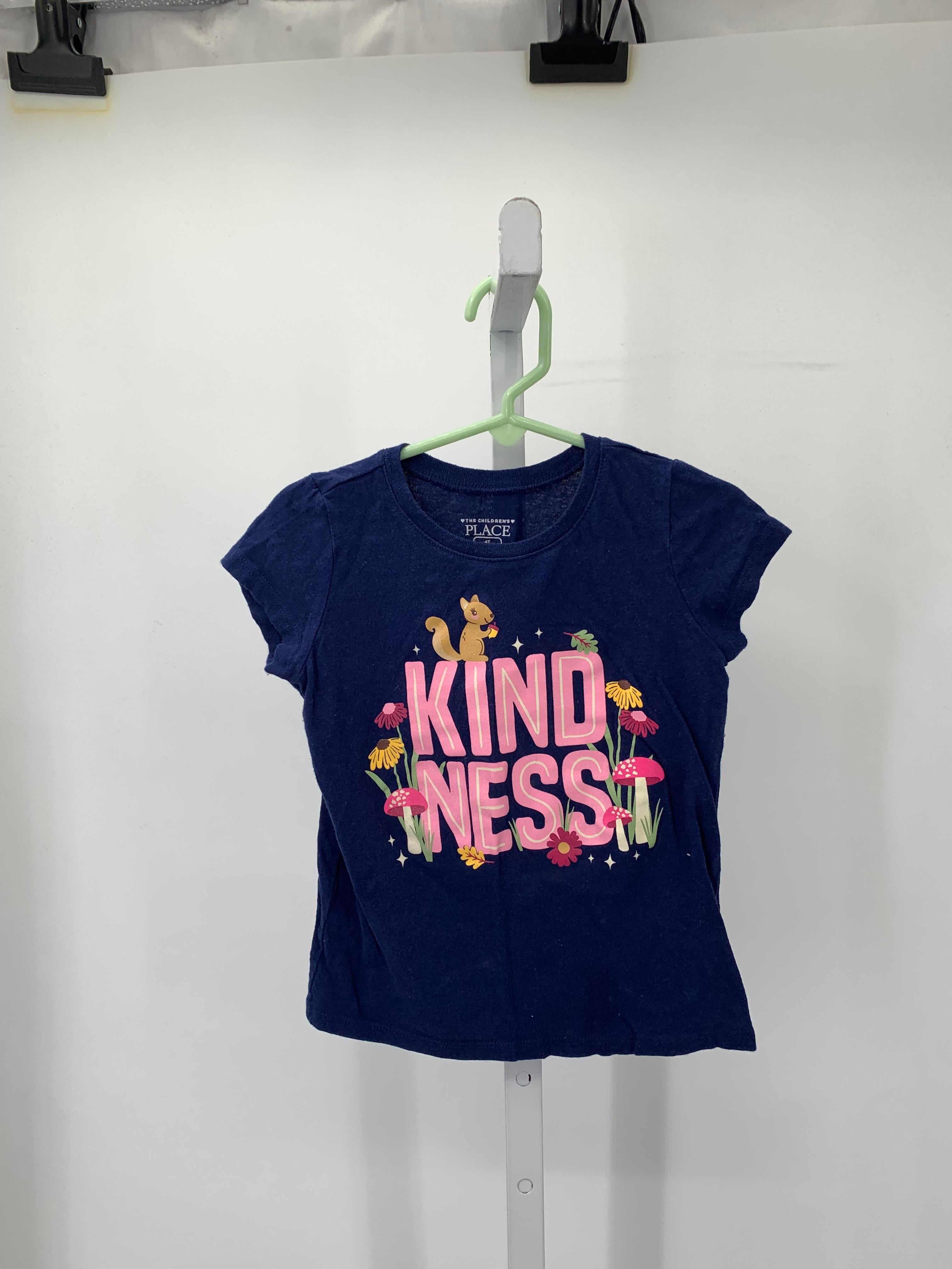 Children's Place Size 4T Girls Short Sleeve Shirt