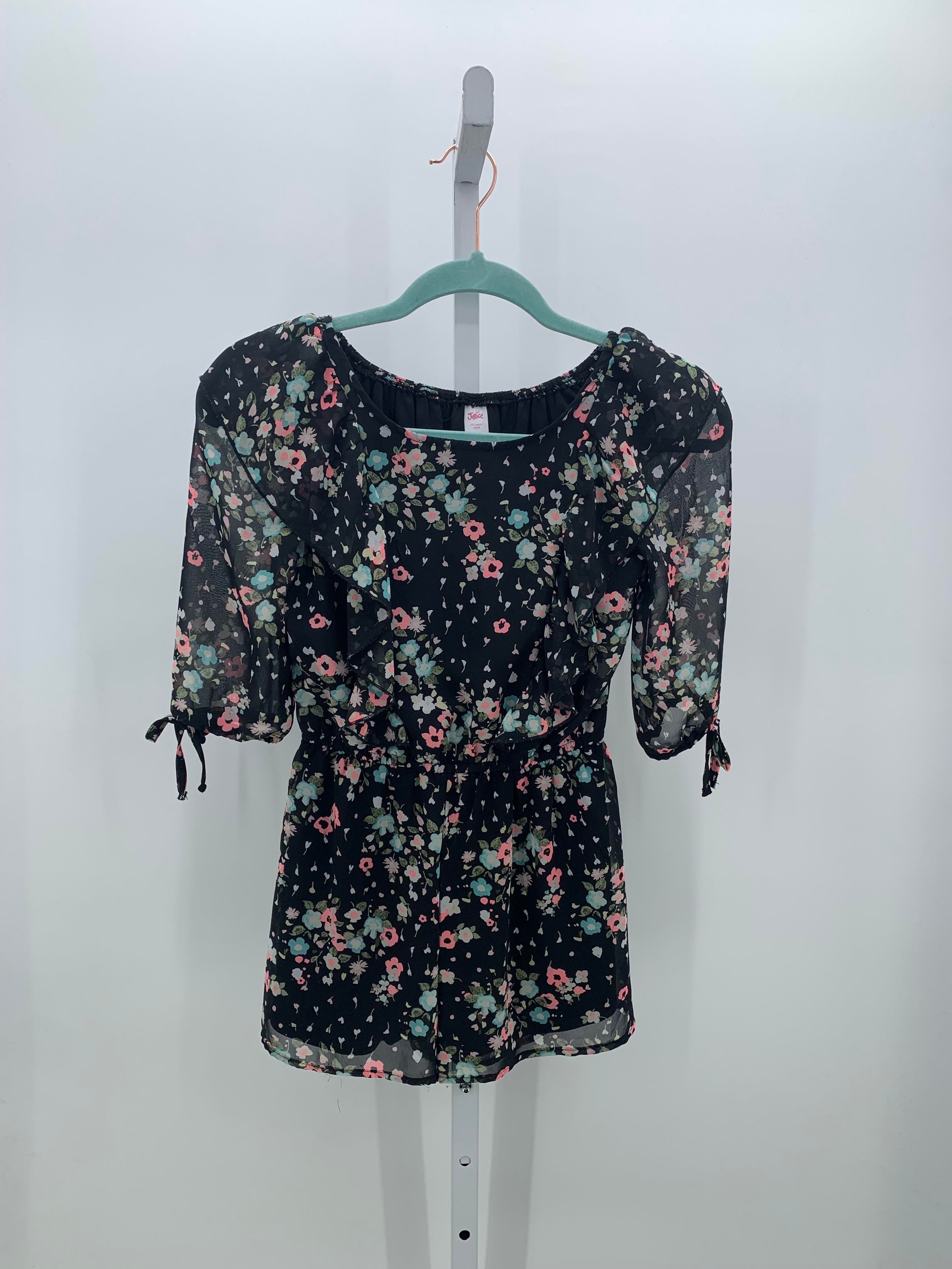 Justice Size 8 Girls Long Slv. Romper