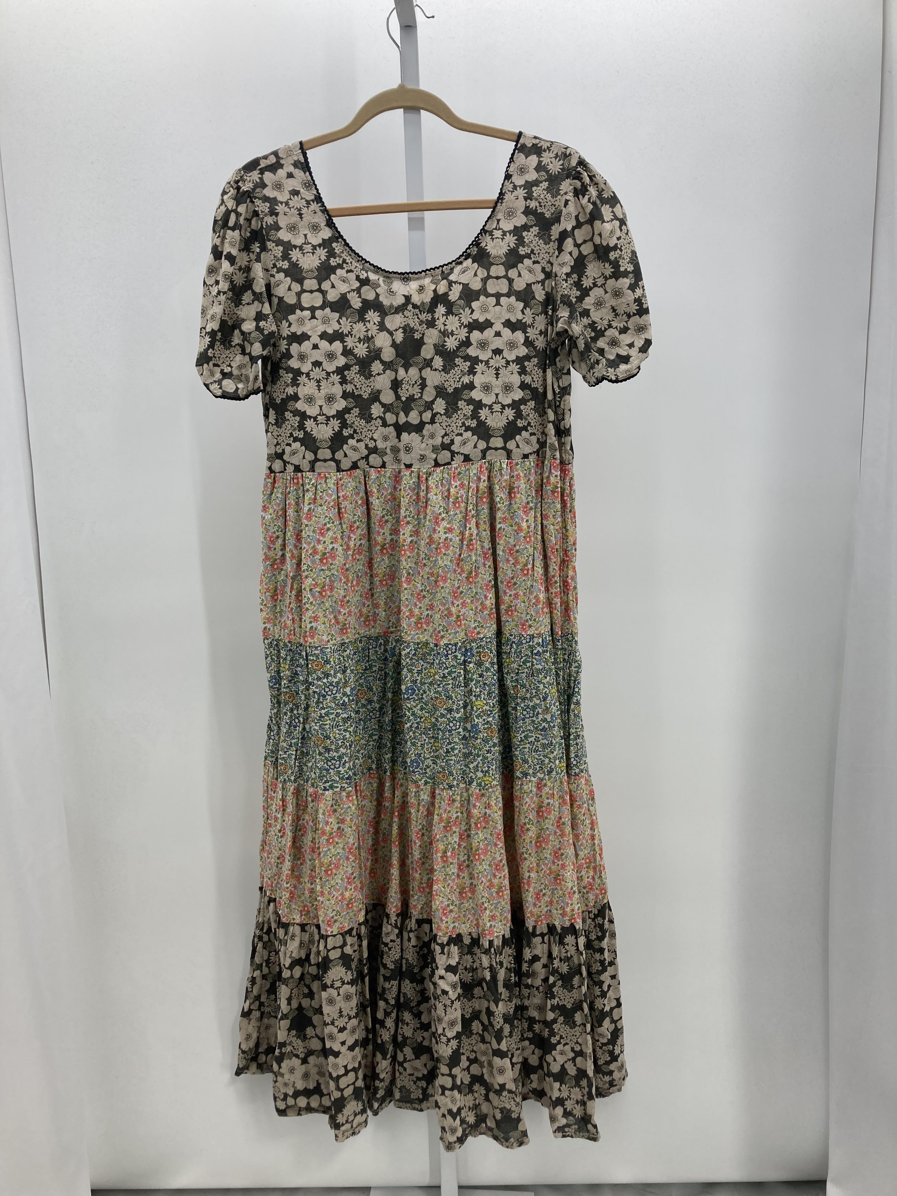 Natural Life Size Medium Misses Short Sleeve Dress