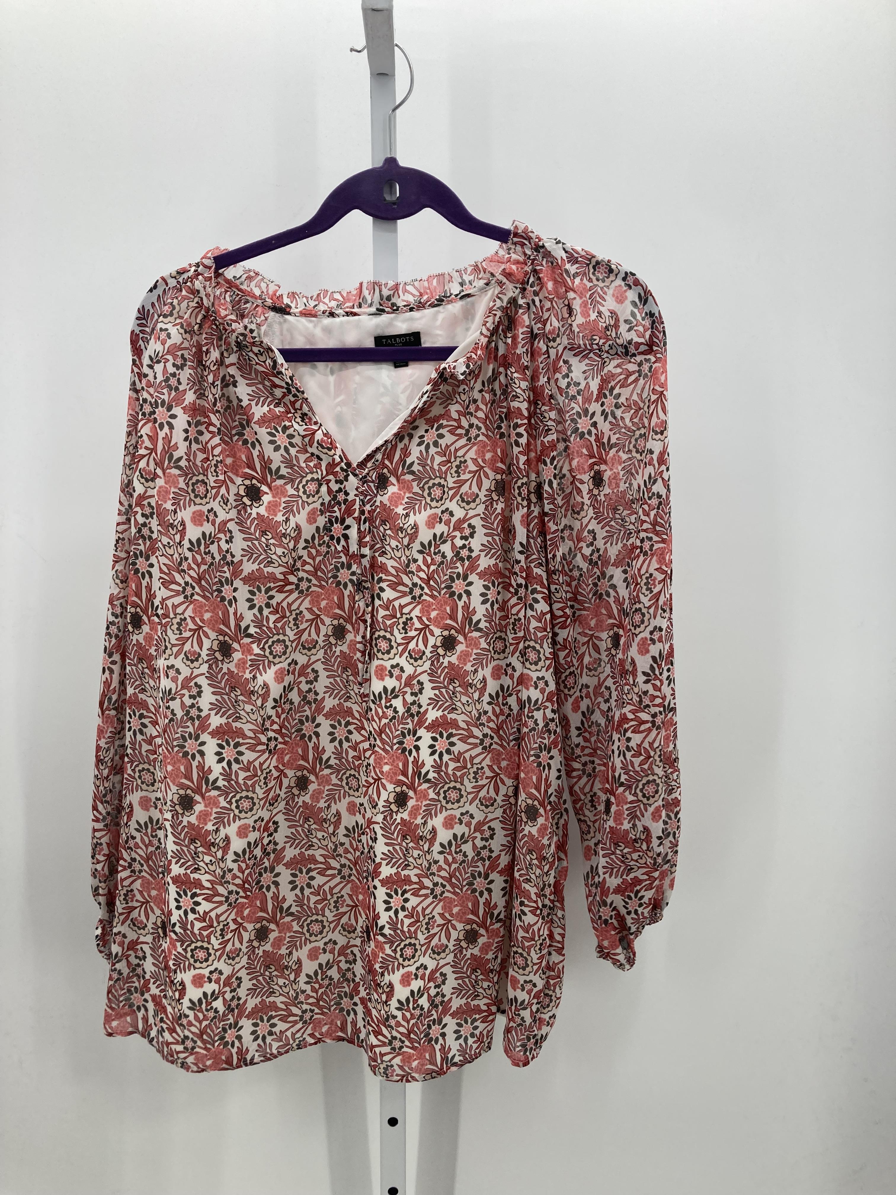 Talbots Size 1X Womens Long Sleeve Shirt