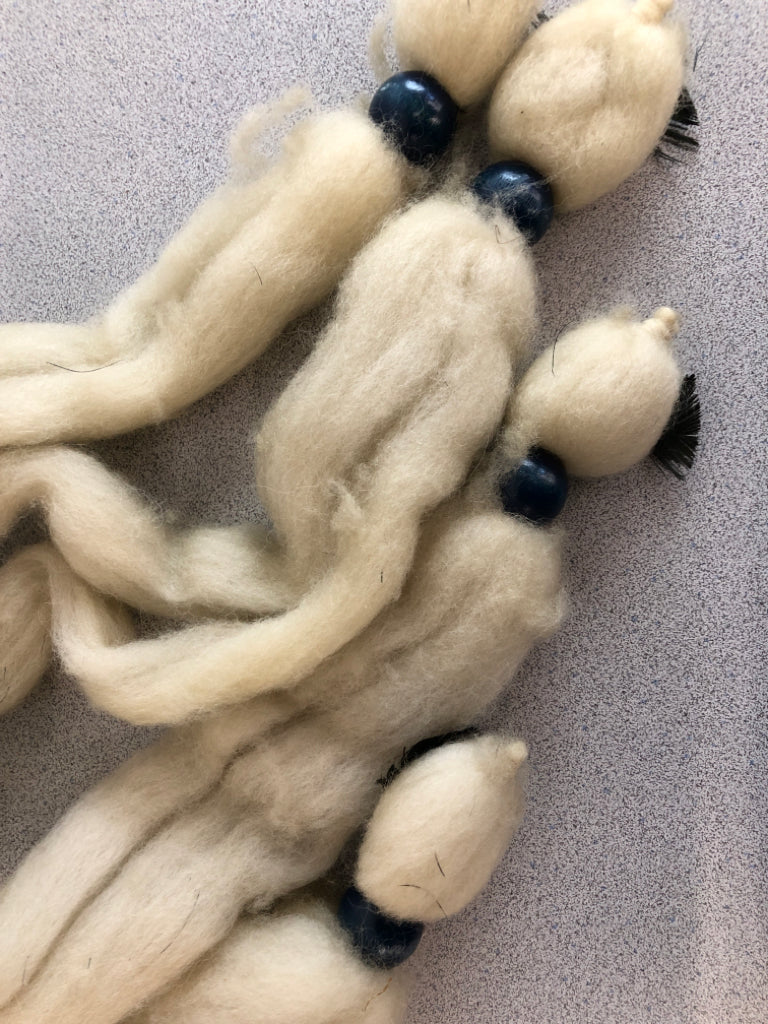 FELT/FABRIC DREAM CATCHER W/FAUX FEATHERS.