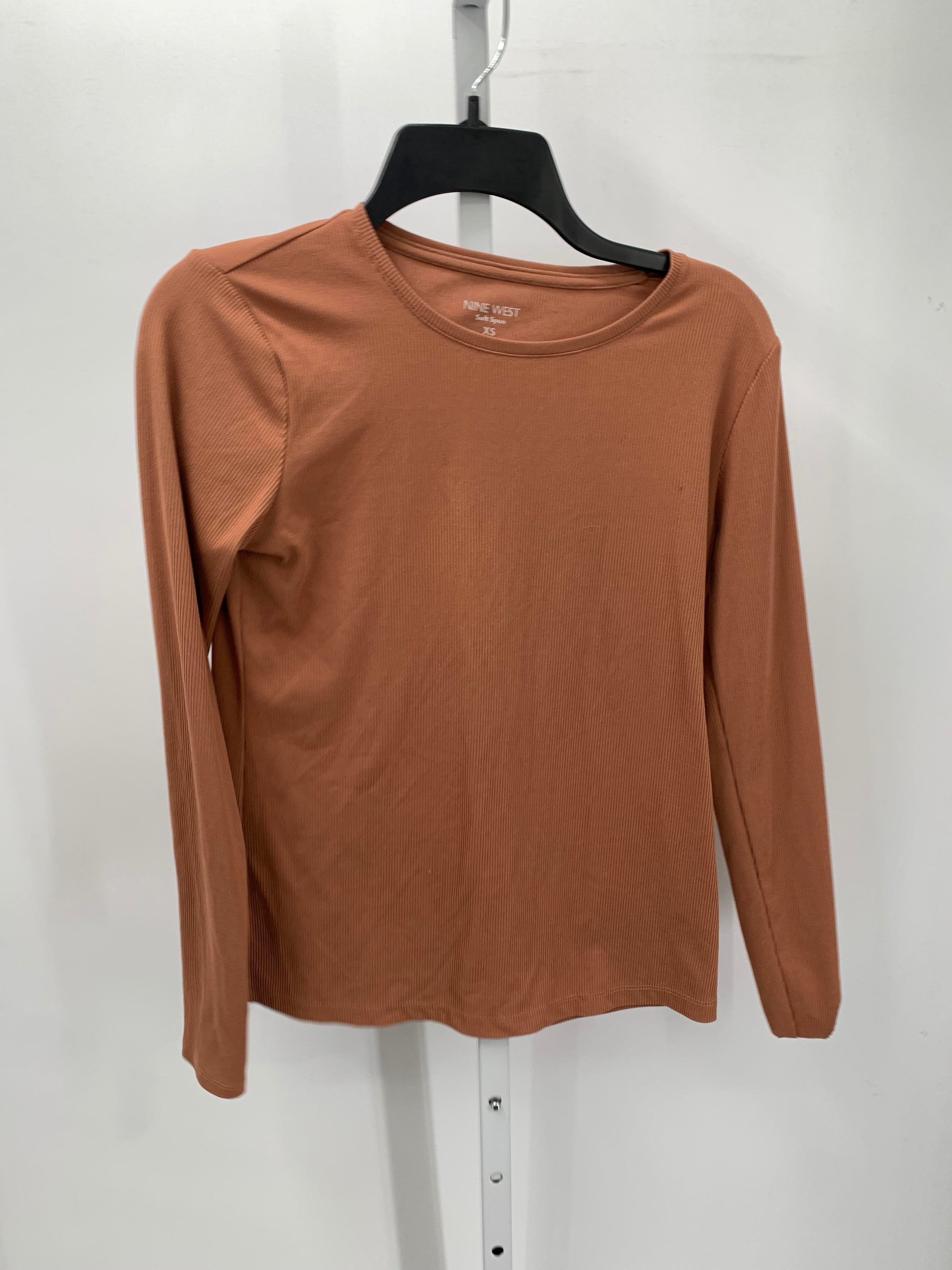 Nine West Size X Small Misses Long Sleeve Shirt
