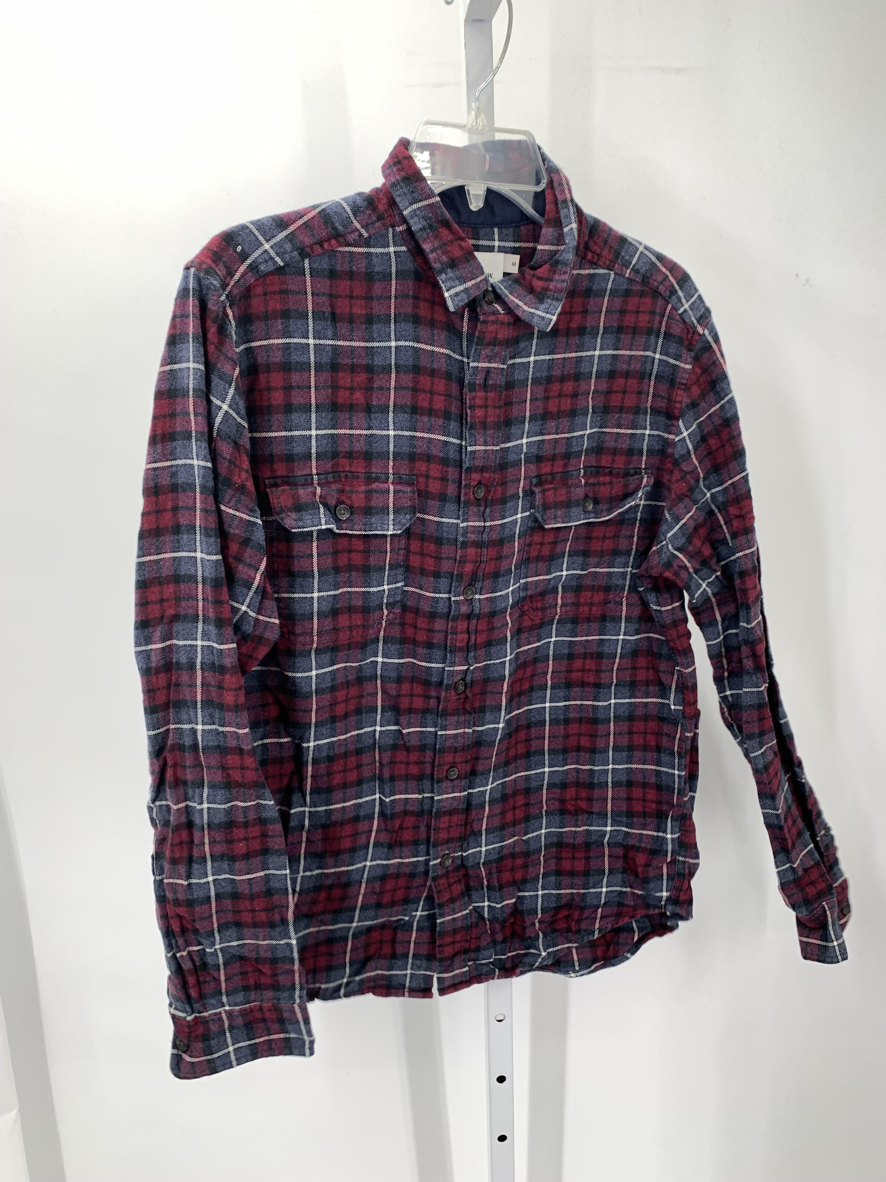 PURPLE PLAID BTN DOWN