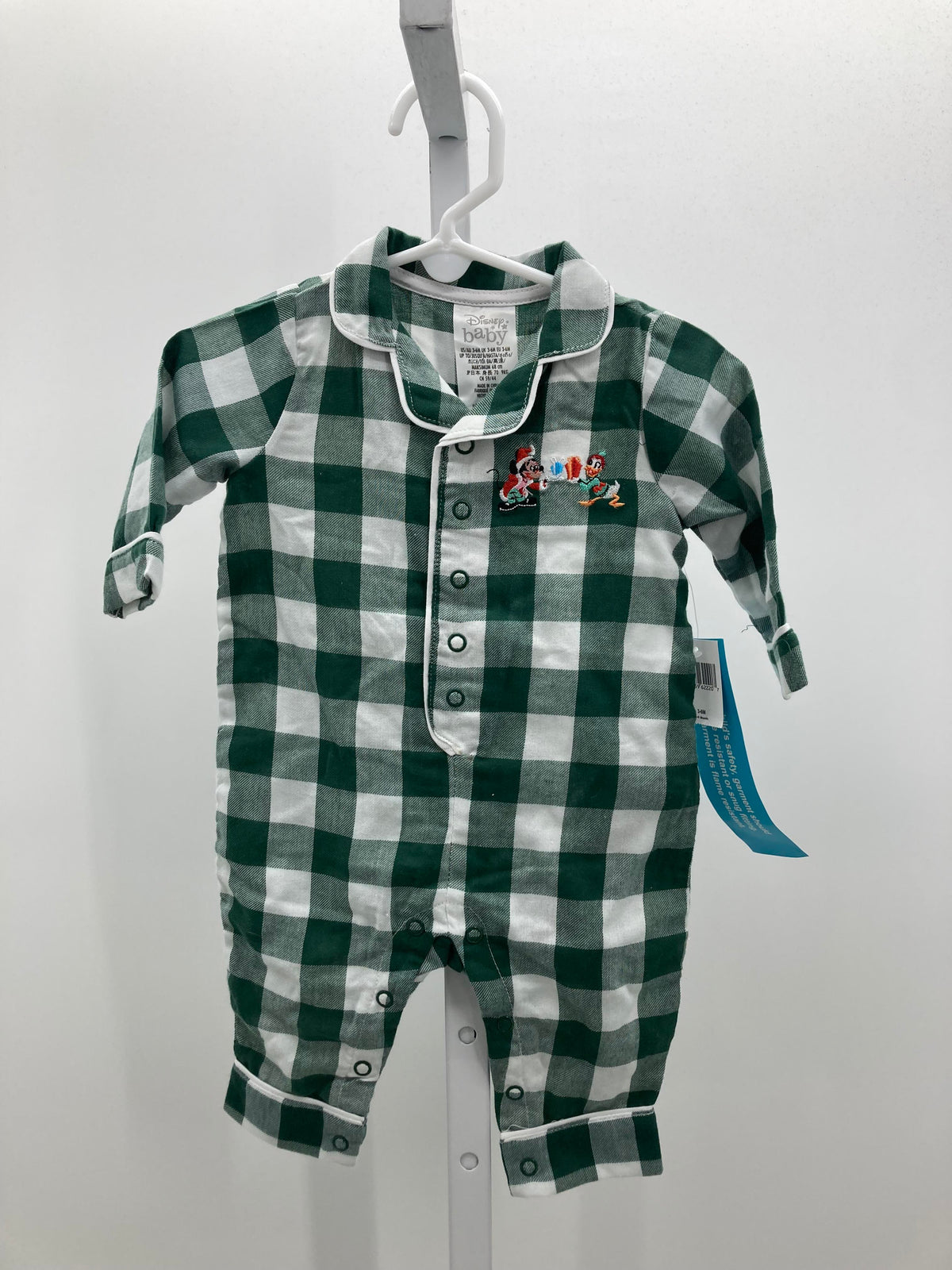 NEW SLEEPER PLAID MICKEY AND DONALD