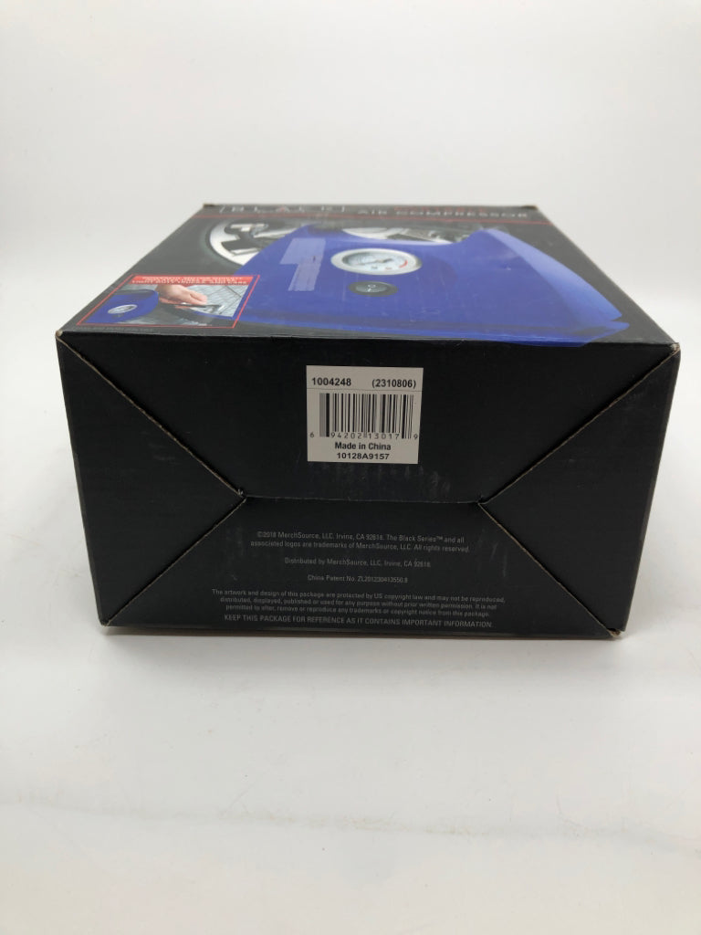 NIB BLACK PORTABLE AIR COMPRESSOR.