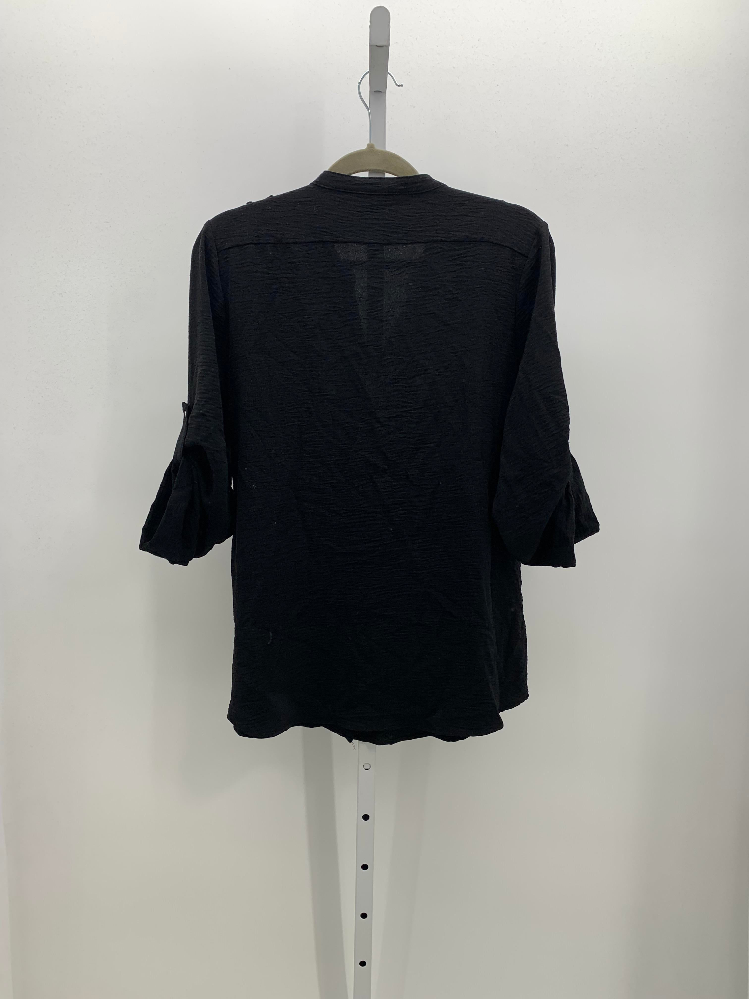 Calvin Klein Size Large Misses 3/4 Sleeve Shirt
