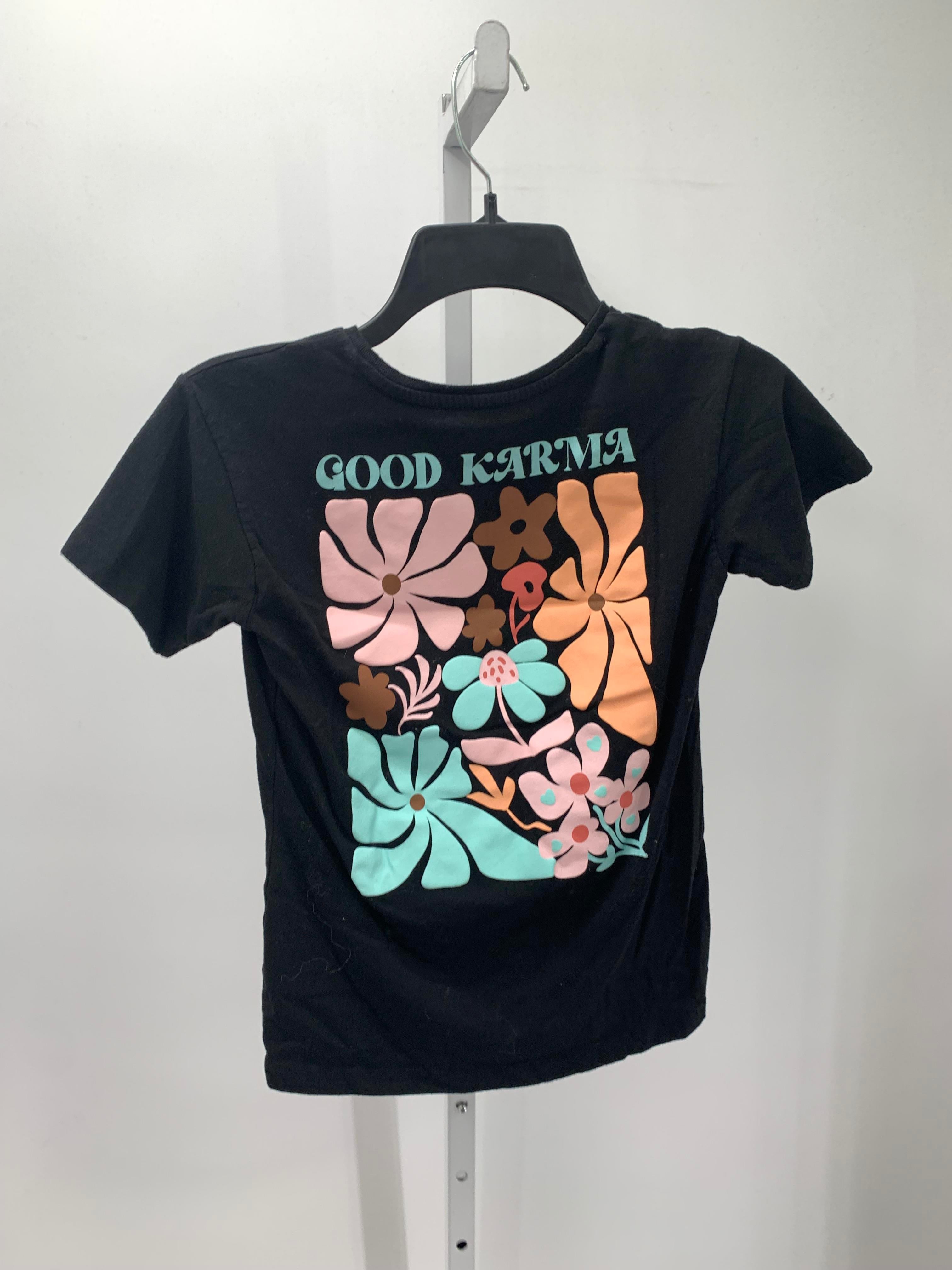 Wonder Nation Size 7-8 Girls Short Sleeve Shirt