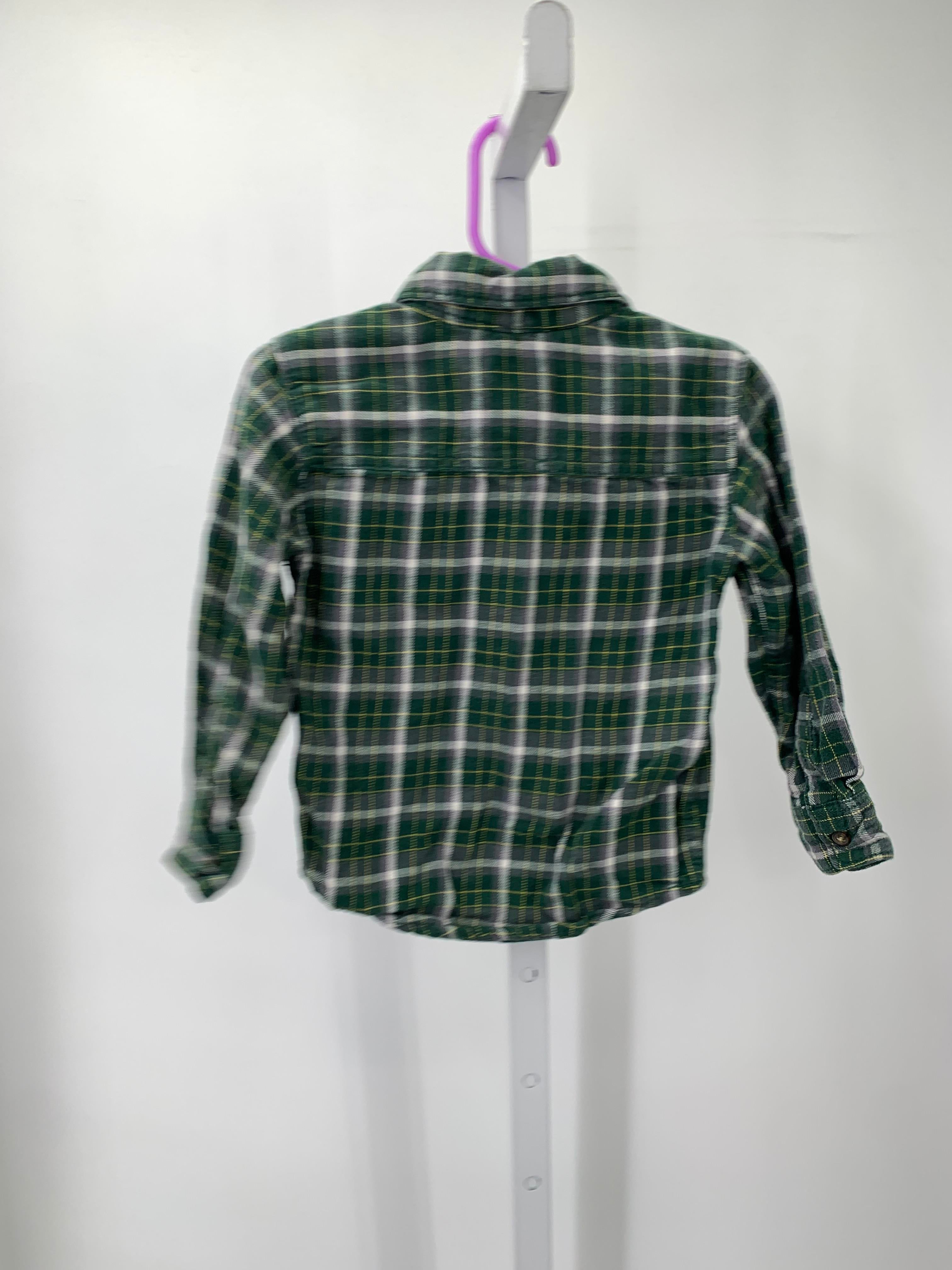 GREEN PLAID BTN DOWN