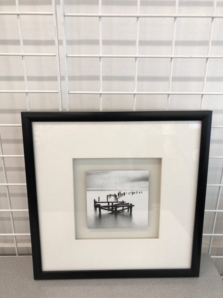 RAINY LAKE PRINT W/BLACK FRAME.