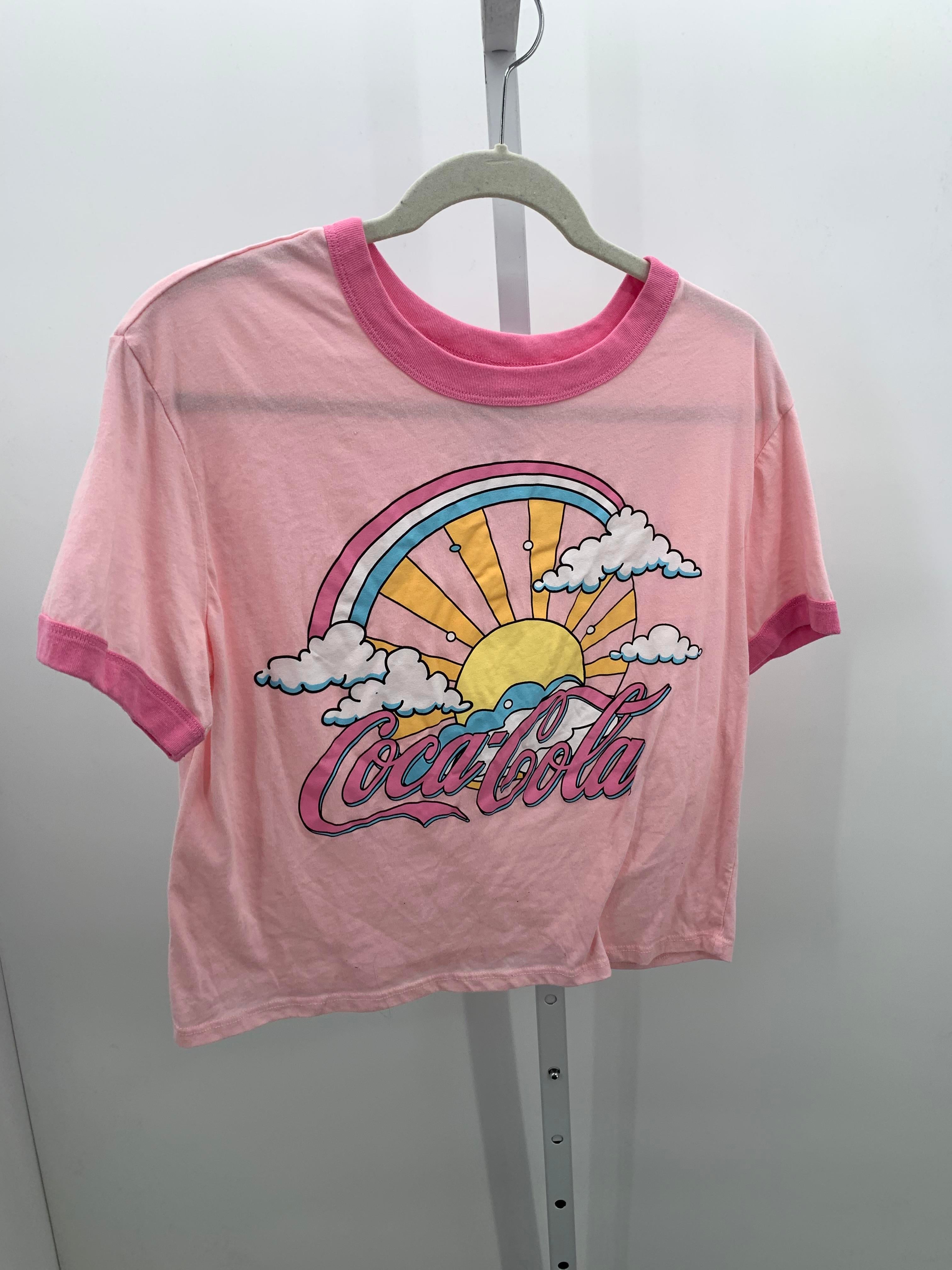 Coca-Cola Company Size Large Juniors Short Sleeve Shirt