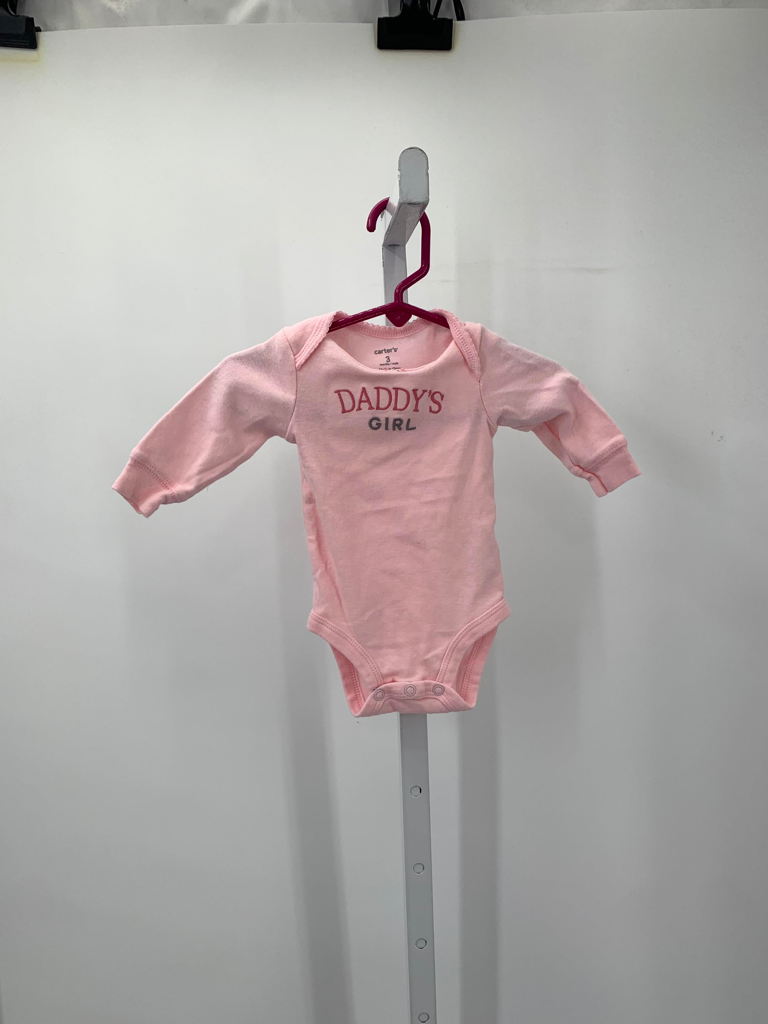 Carters Size 3 Months Girls Long Sleeve Shirt