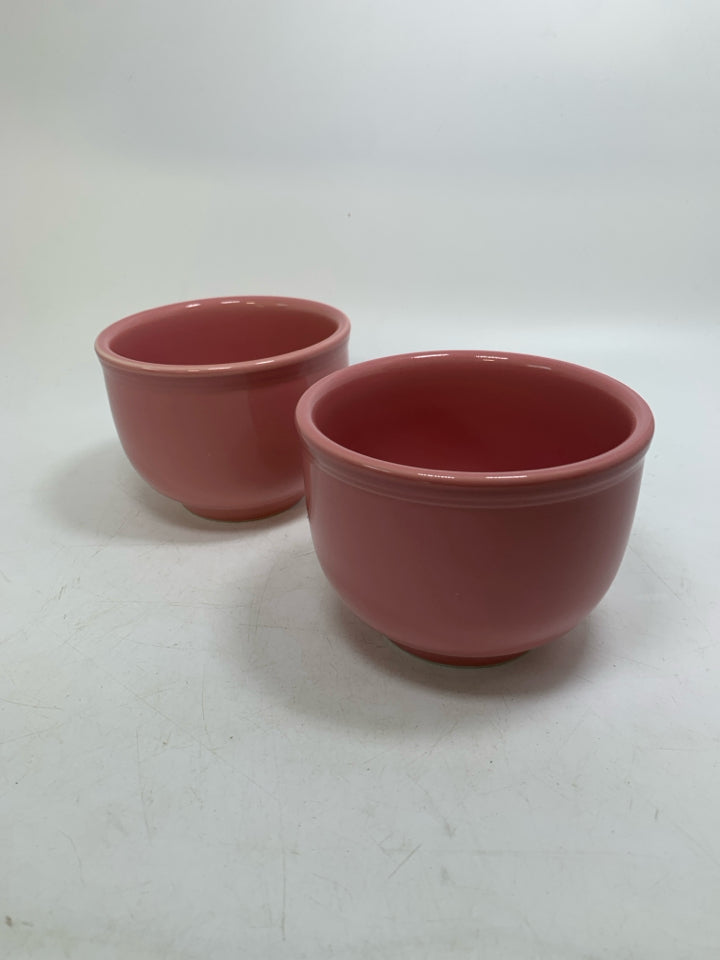 2 CHILI BOWLS ROSE PINK.