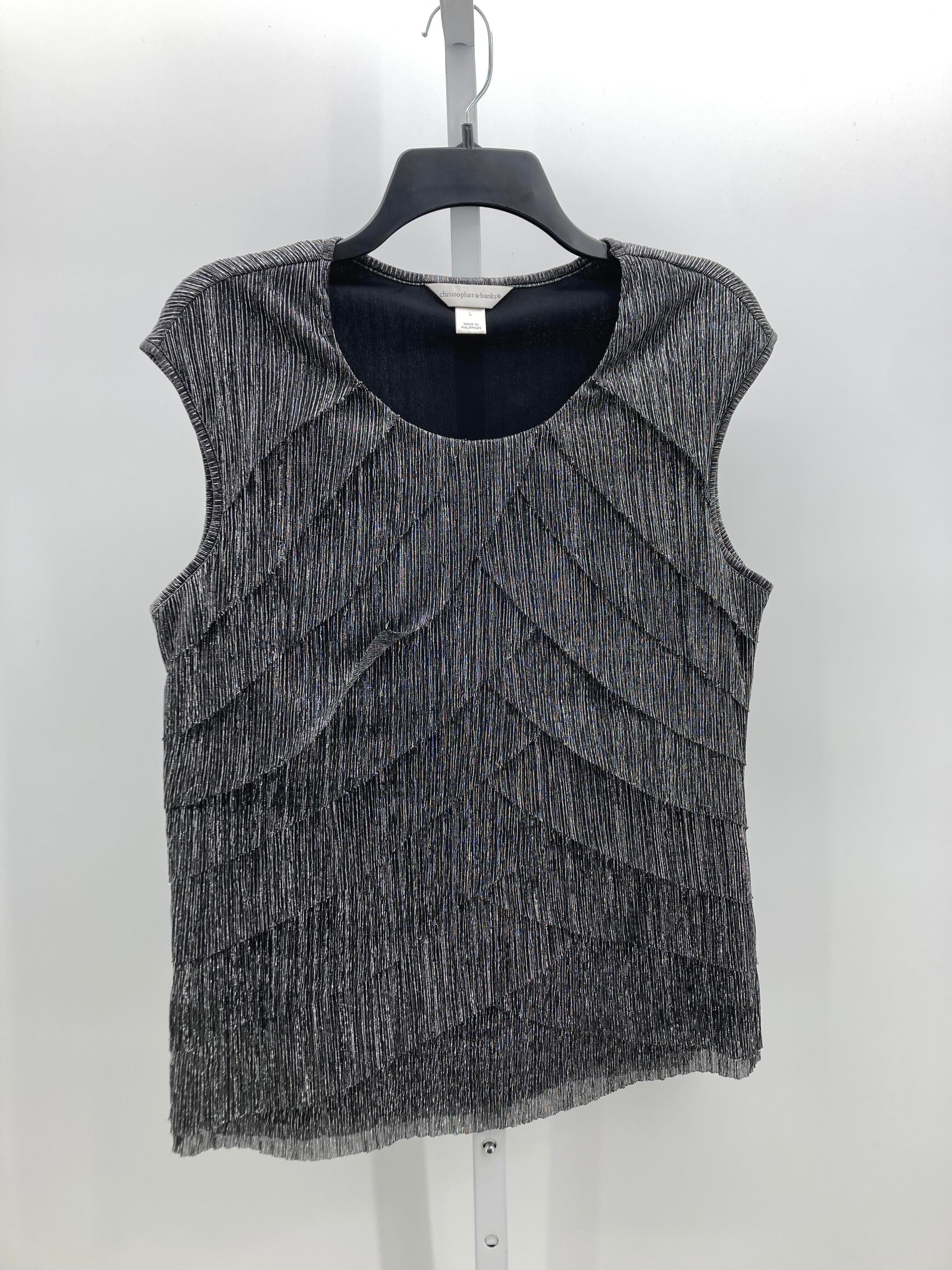 Christopher & Banks Size Large Misses Sleeveless Shirt
