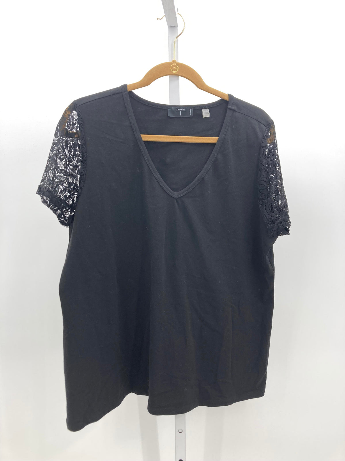 Tahari Size 1X Womens Short Sleeve Shirt