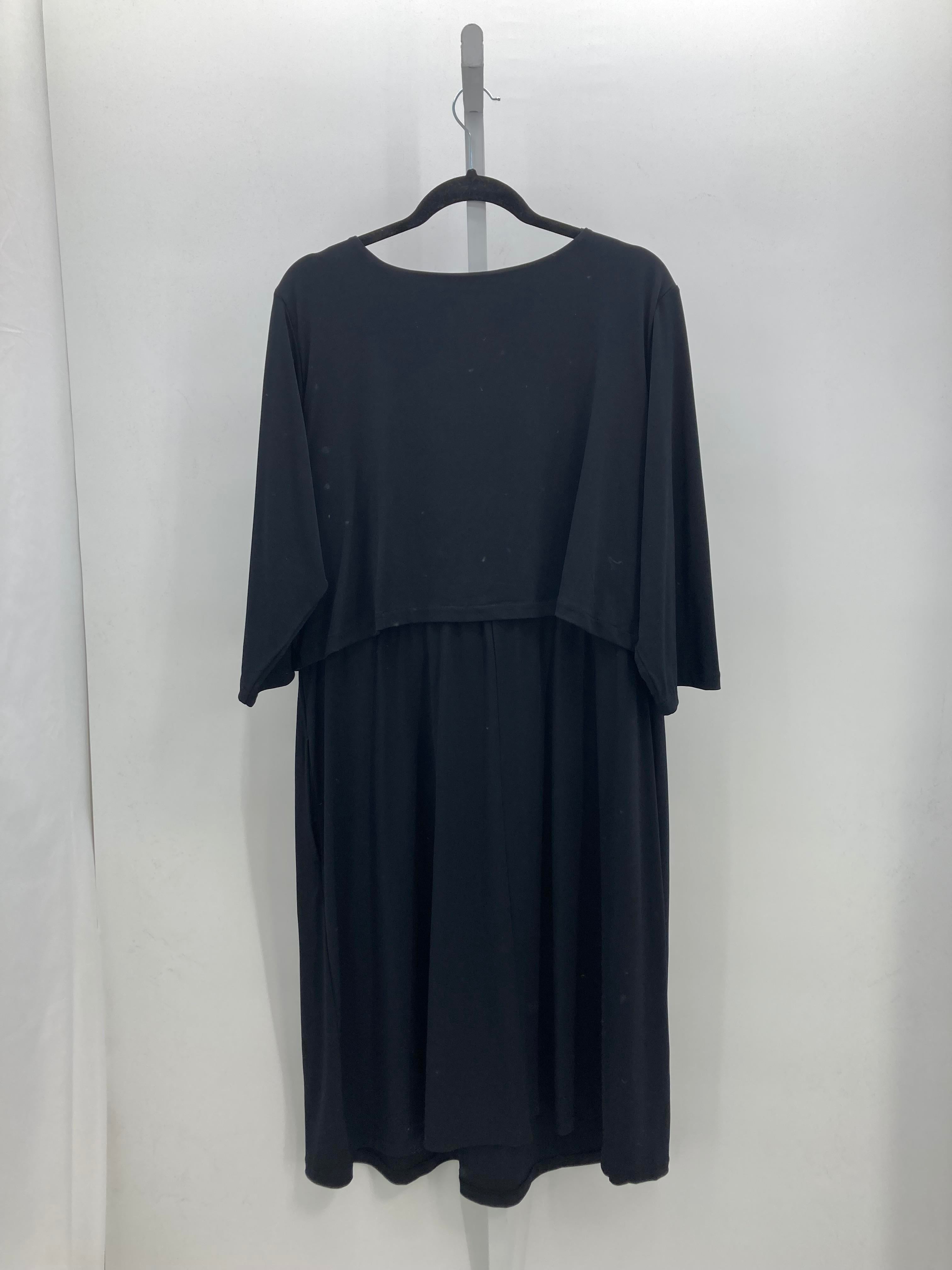 Woman Within Size 1X Womens 3/4 Sleeve Dress