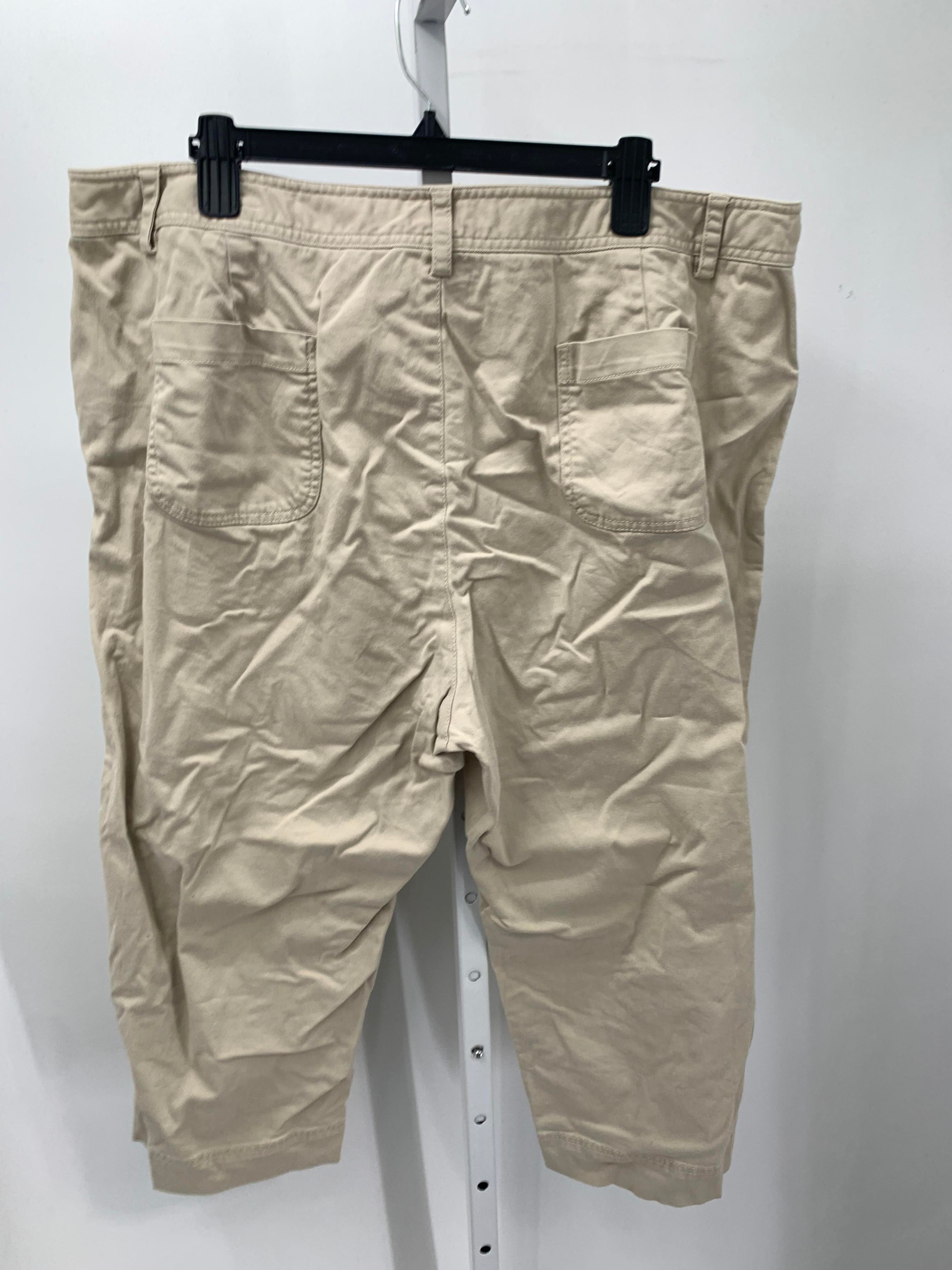 Charter Club Size 20 W Womens Cropped Pants