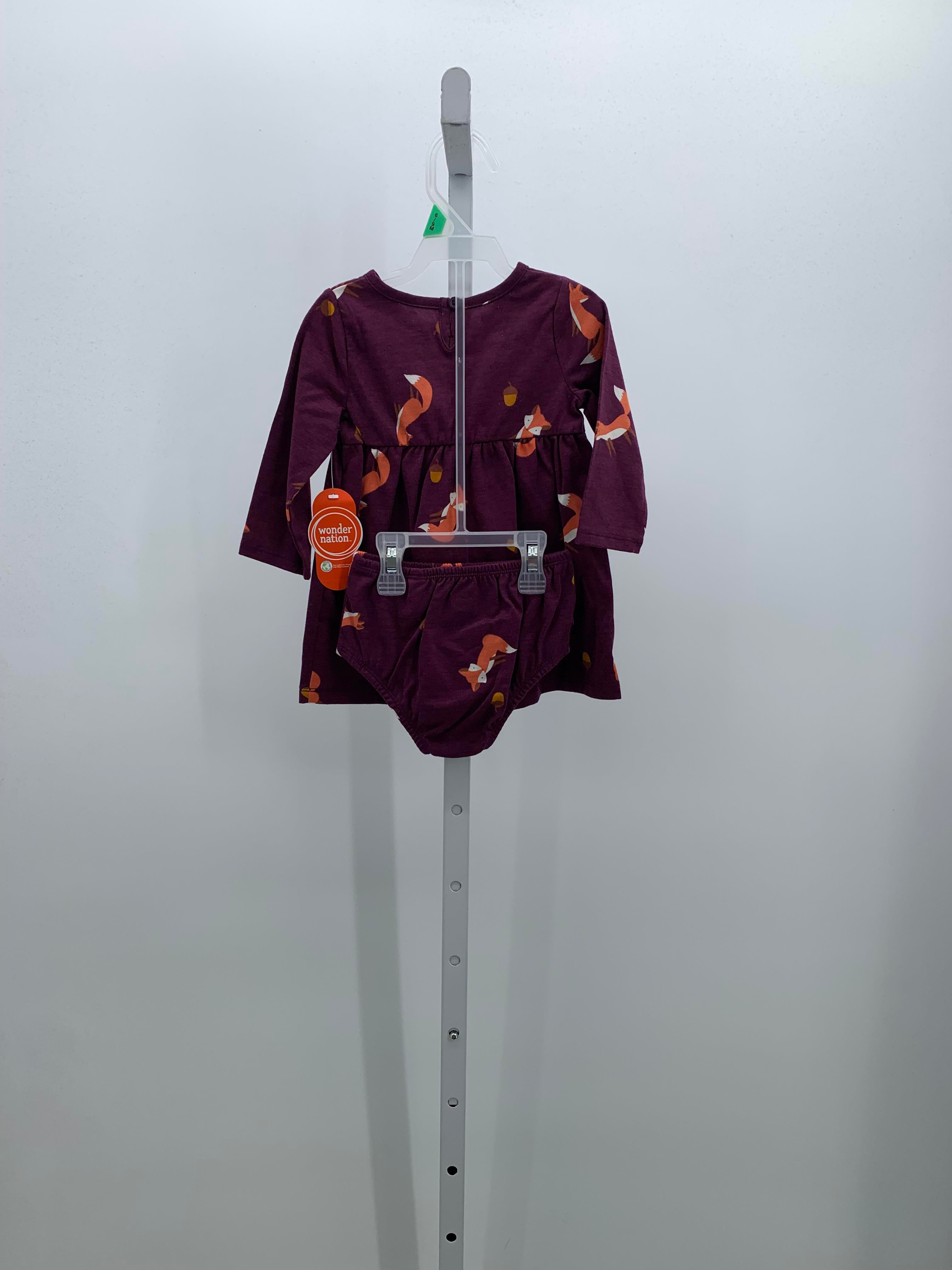Wonder Nation Size 6-9 mon Girls Long Sleeve Dress