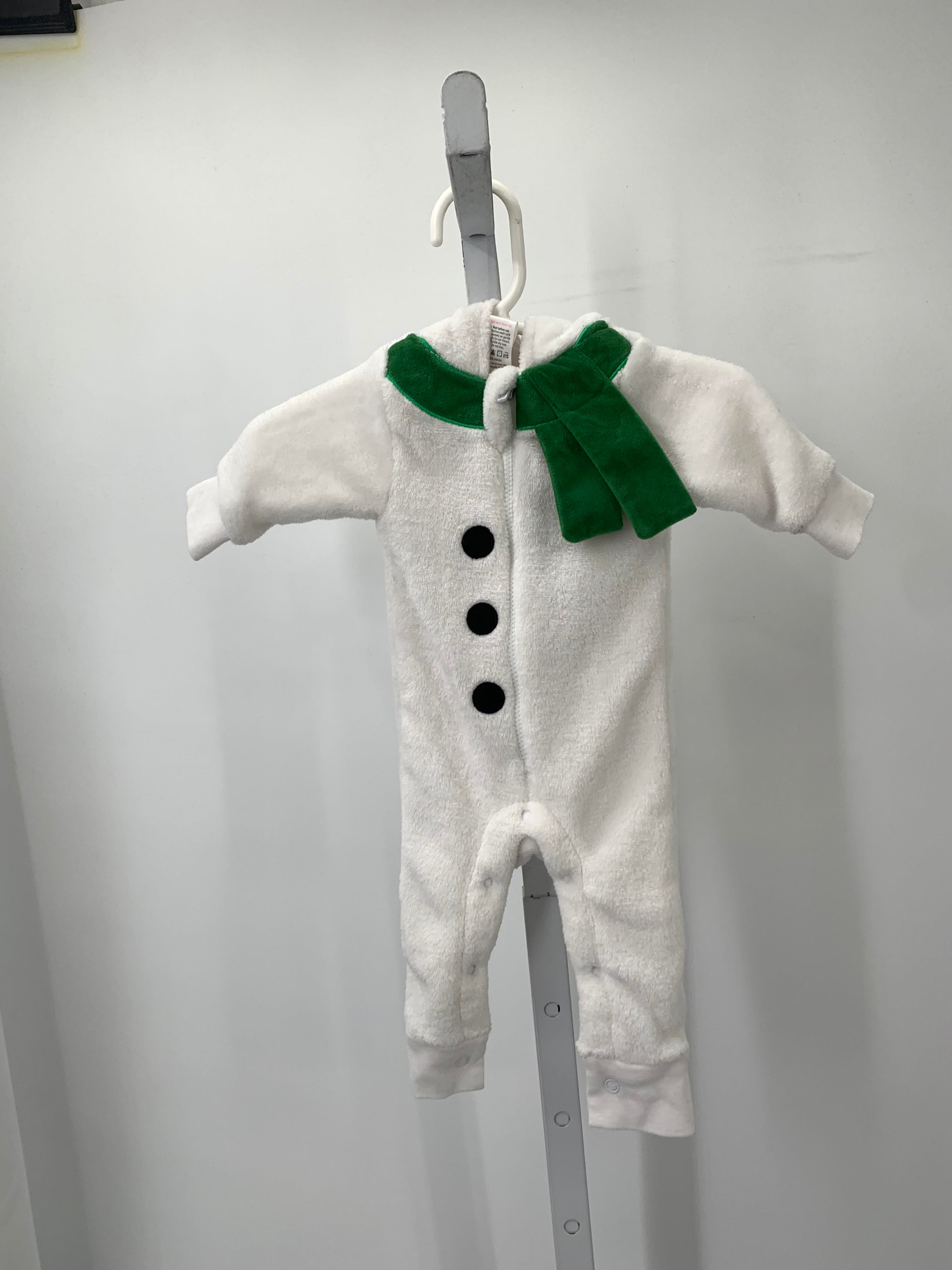 LONG SLV ROMPER SNOWMAN