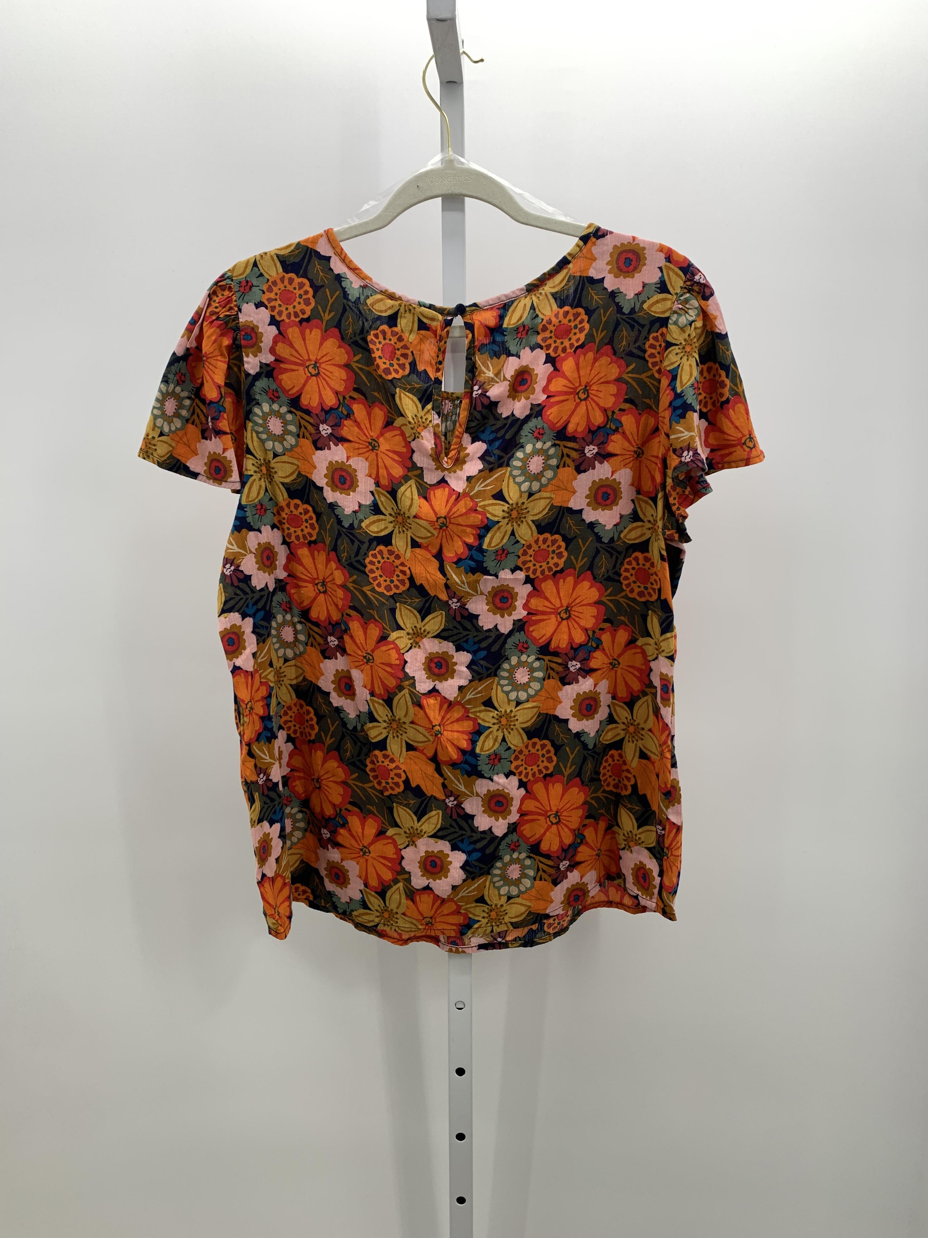 St. Johns Bay Size Medium Misses Short Sleeve Shirt