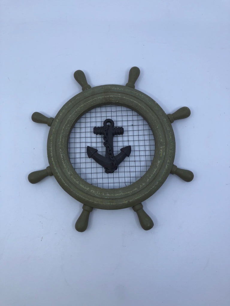 GREEN SMALL SHIP WHEEL.