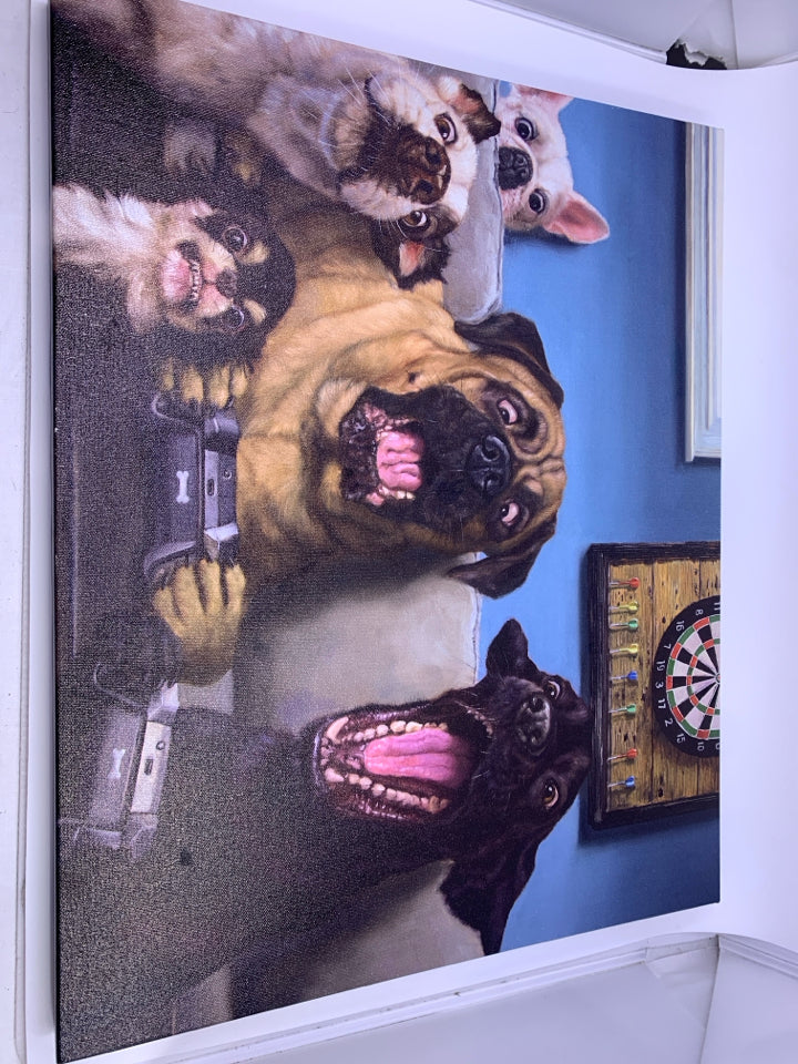 GAMING DOGS CANVAS.