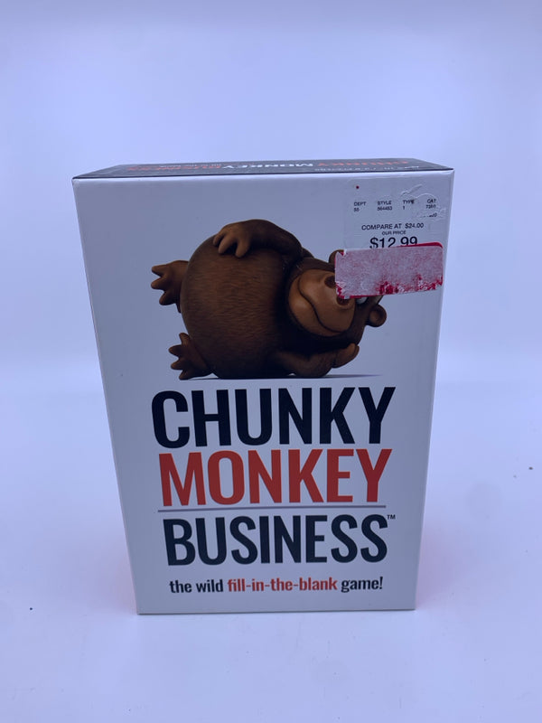 NIB CHUNKY MONKEY BUSINESS GAME.