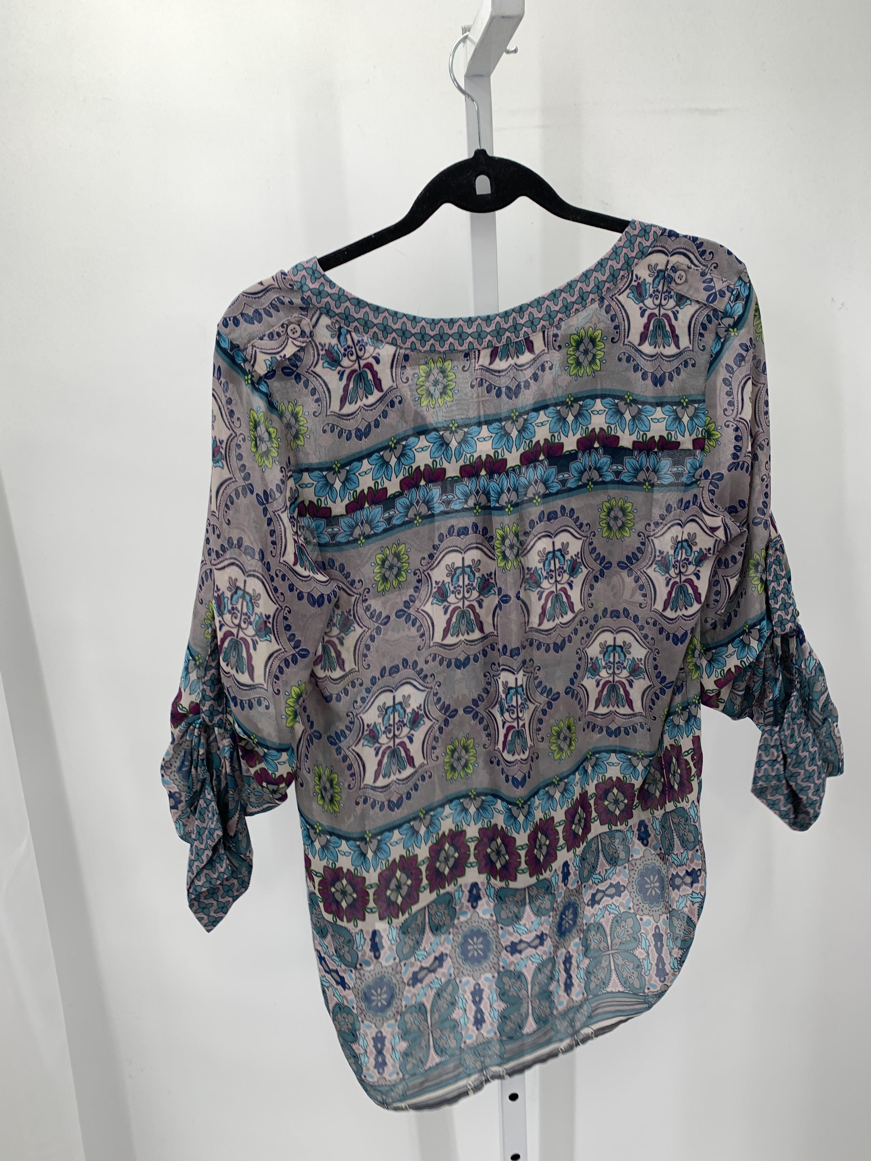 Collective Concepts Size Medium Misses 3/4 Sleeve Shirt