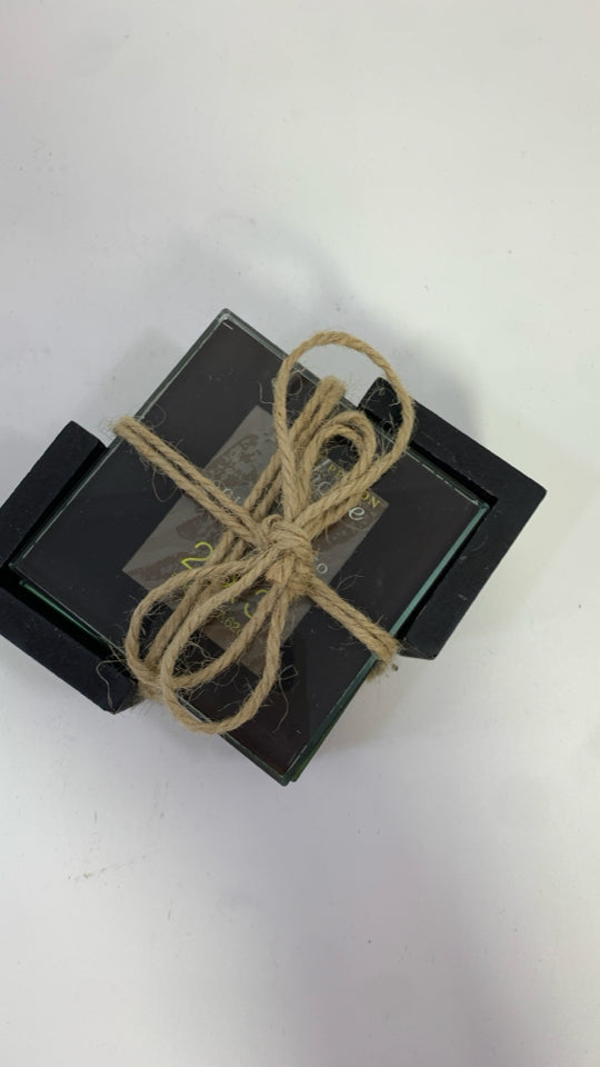 4PK GLASS PHOTO COASTERS.