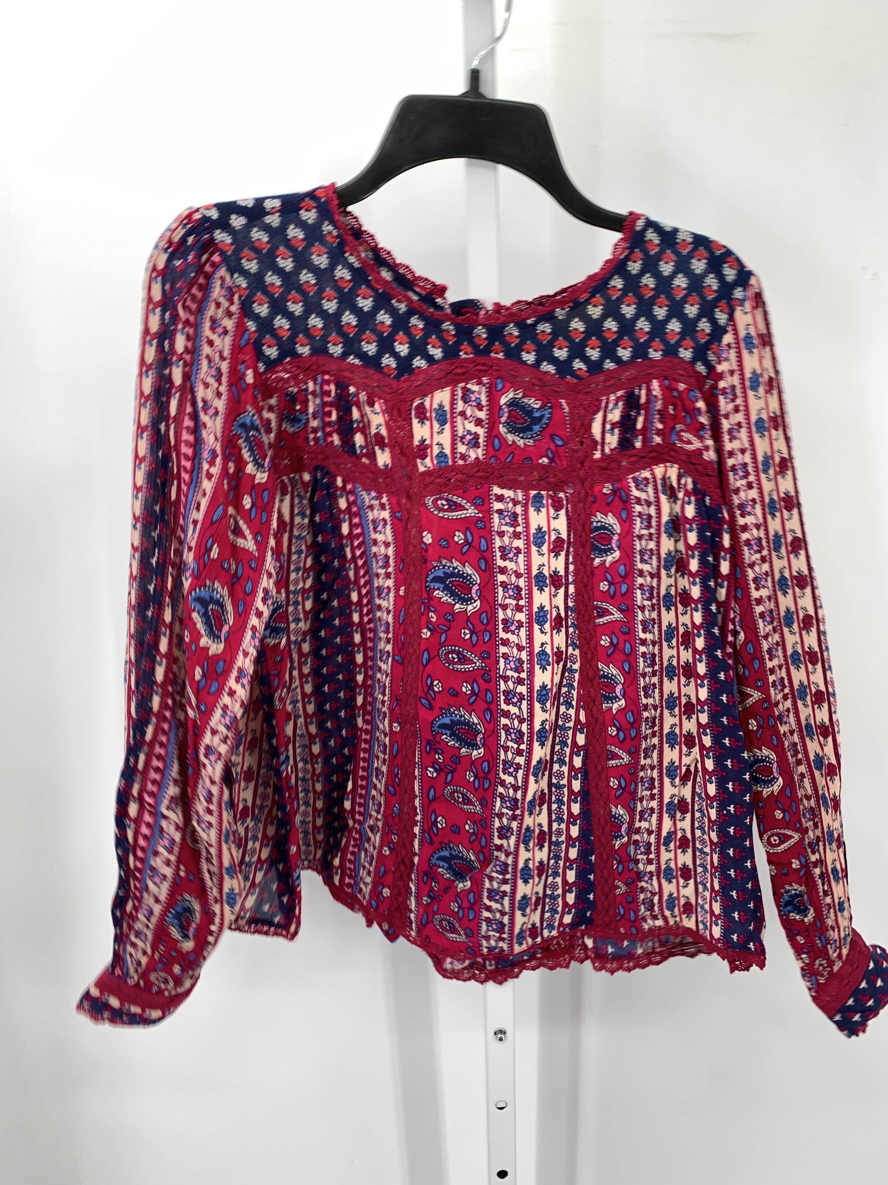 Maeve Size 4 Misses Long Sleeve Shirt