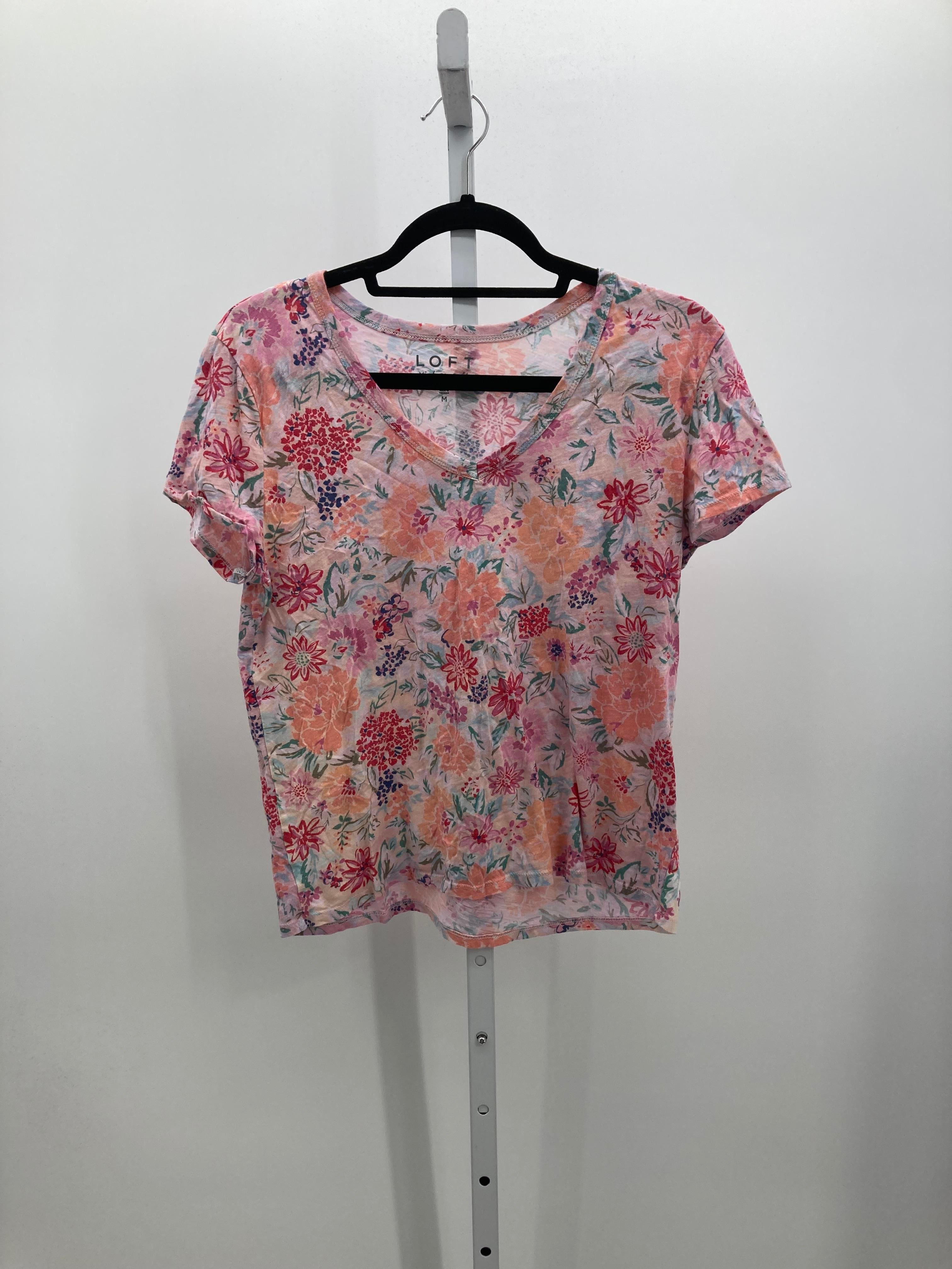 Loft Size Medium Misses Short Sleeve Shirt