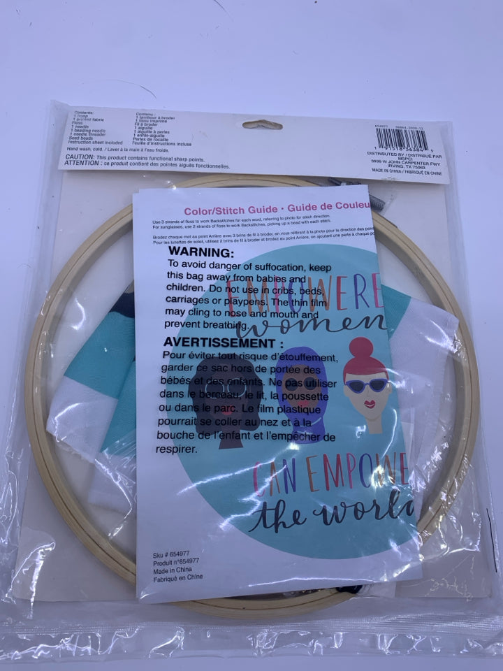 NIP EMPOWERED WOMEN CROSS STITCH.