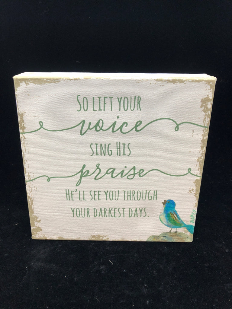 LIFT YOUR VOICE BLUEBIRD CANVAS.