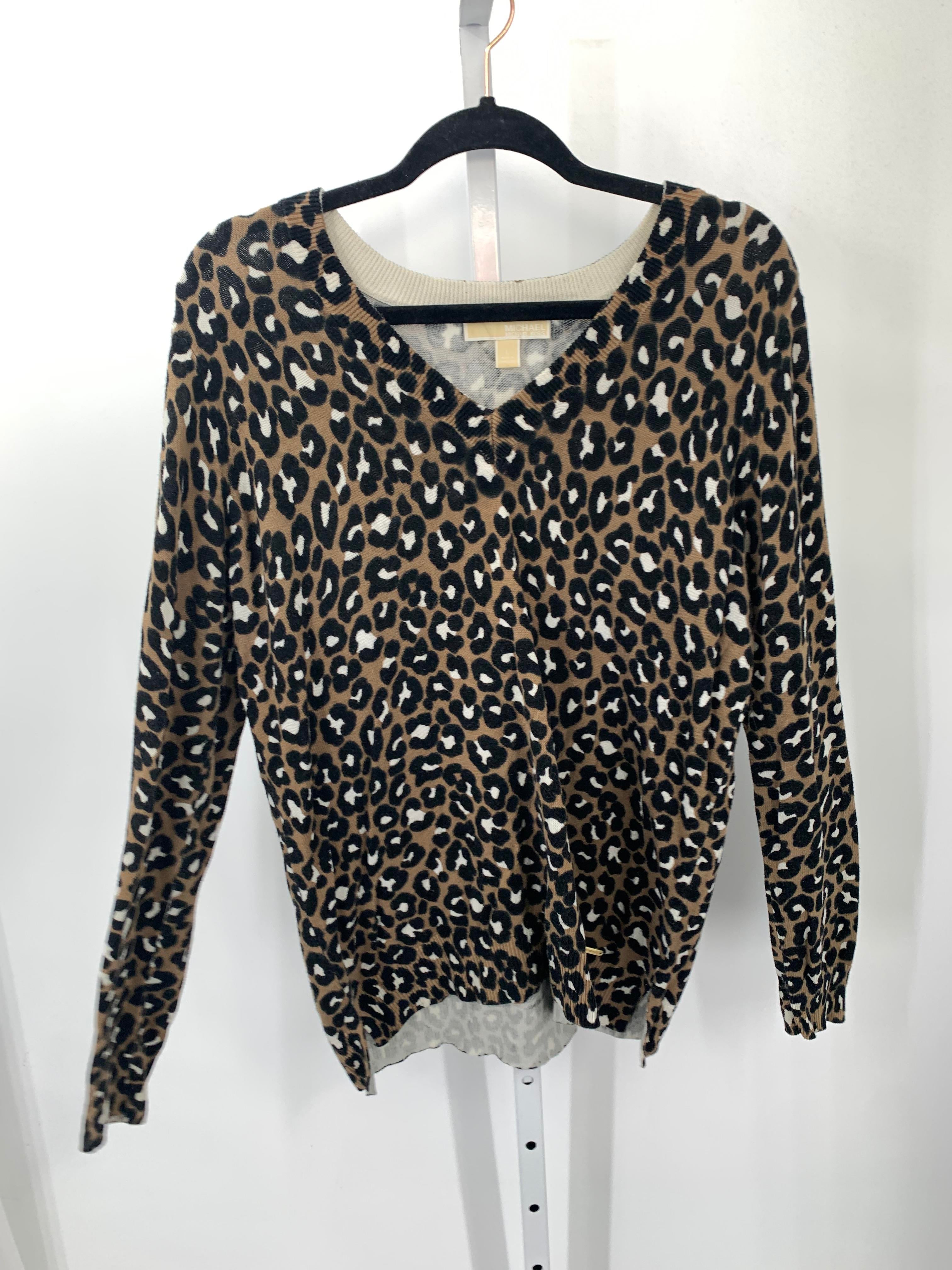 Michael Kors Size Large Misses Long Slv Sweater