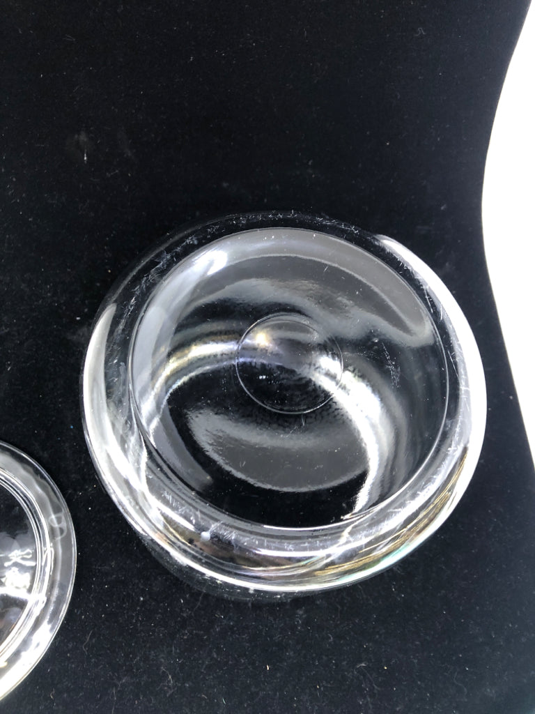 LARGE GLASS CANISTER JAR.
