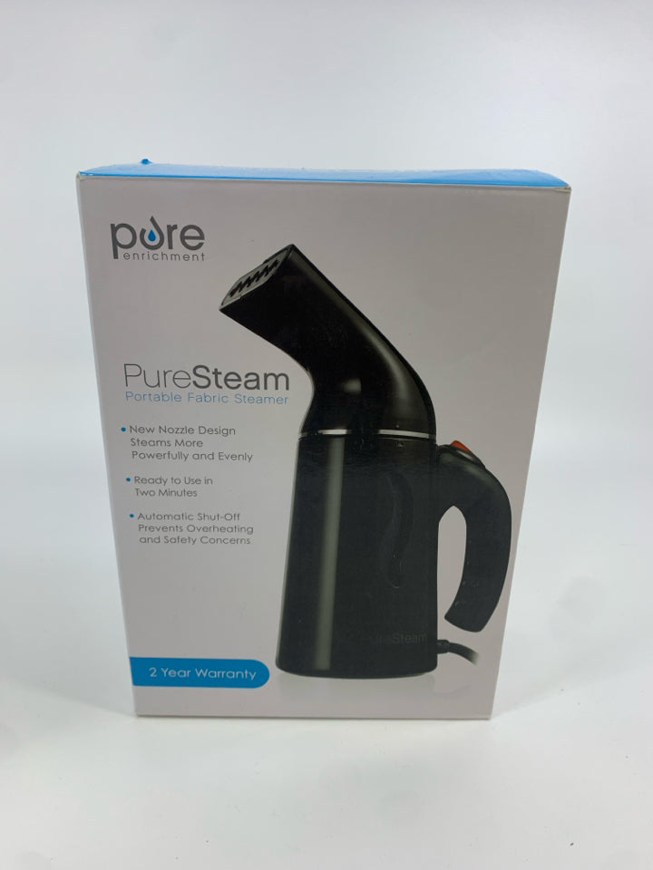 NIB PURE STEAM PORTABLE FABRIC STEAMER.